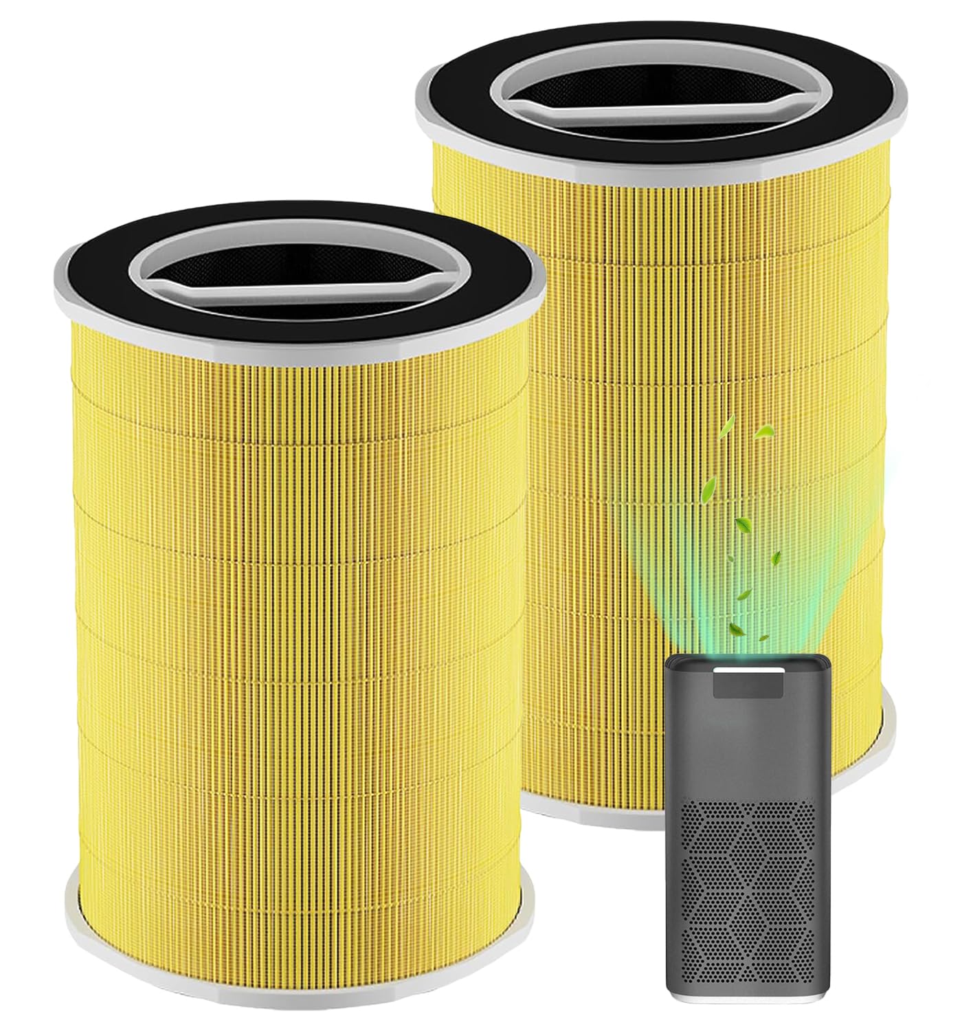 CHAMONNY P200S/P200 Pro Pet Care Filter Replcement, Compatible with WELOV P200S/P200 Pro Air Purifier, 3-in-1 H13 True HEPA Filter and Pre-Filter, 2 Pack