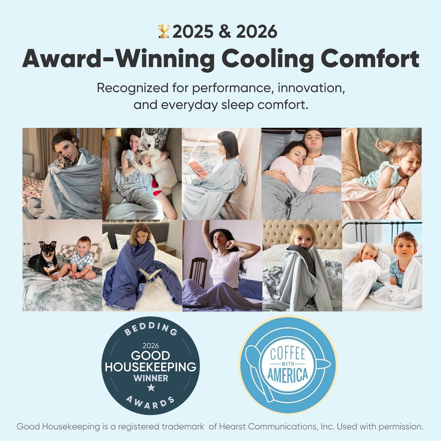 Elegear Revolutionary Cooling Comforter Queen Absorb Body Heat to Keep Cool, Cooling Blanket for Hot Sleepers Japanese Arc-Chill 3.0 Cool Tech Fabric Summer Comforter Hypo-Allergenic Cool Quilt - Gray
