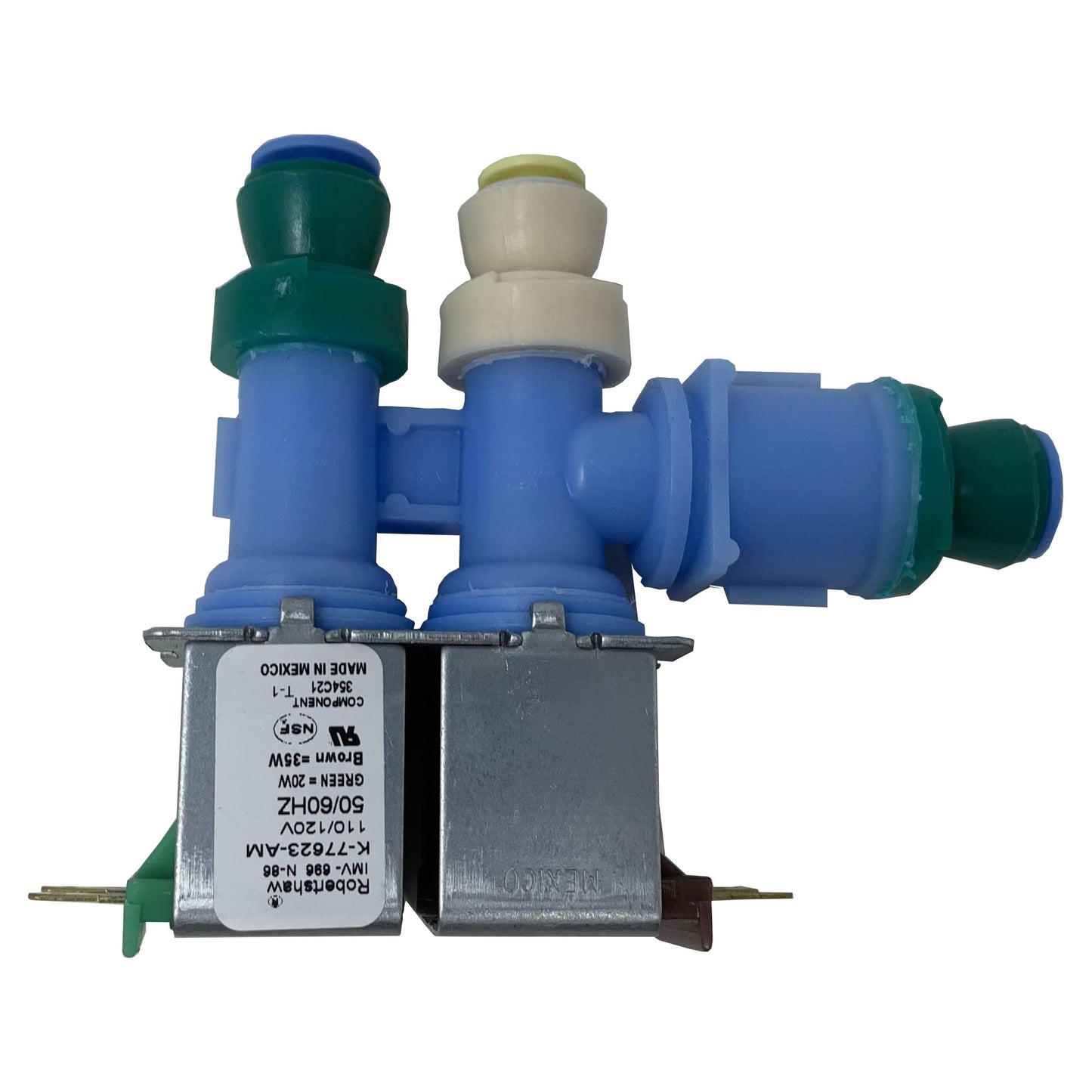 [WPW10312696 Valve OEM Mania] W10312696 WPW10312696 NEW OEM Produced for Whirlpool Kenmore Refrigerator Water Inlet Valve by Robertshaw Replacement Part