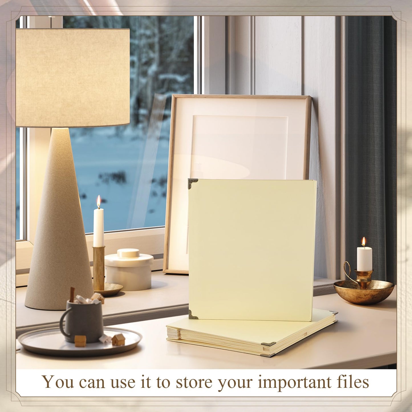 Marspark in Case I Die Binder Important Document Organizer with Labels, The Life Book Expanding Pockets File Family Document Binder for Papers, Birth Certificates, Letters, Photos, Passports(Yellow)