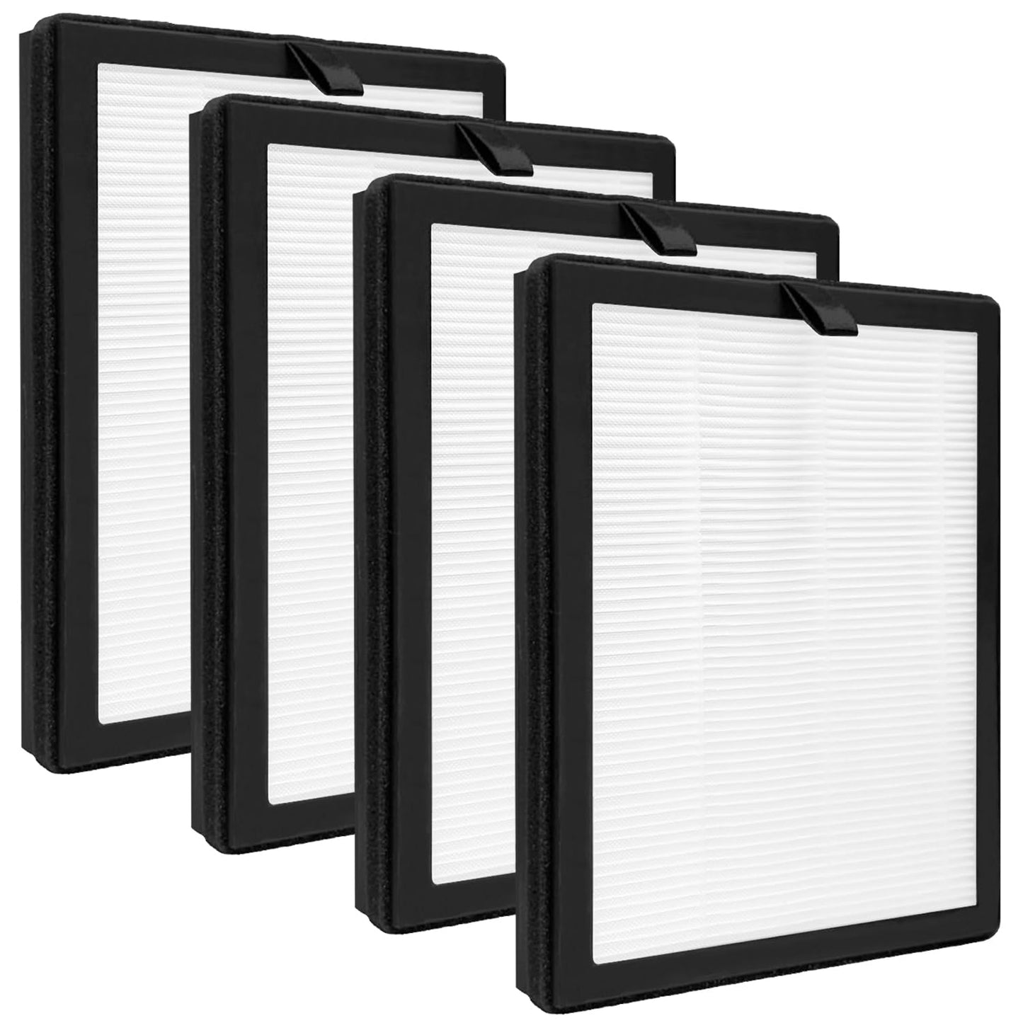 Alvamoyle ClearAir-A5 Replacement Filter, Compatible with VEWIOR ClearAir-A5 Air Purifier, 3-in-1 H13 True HEPA and Activated Carbon Filters, 4 Pack