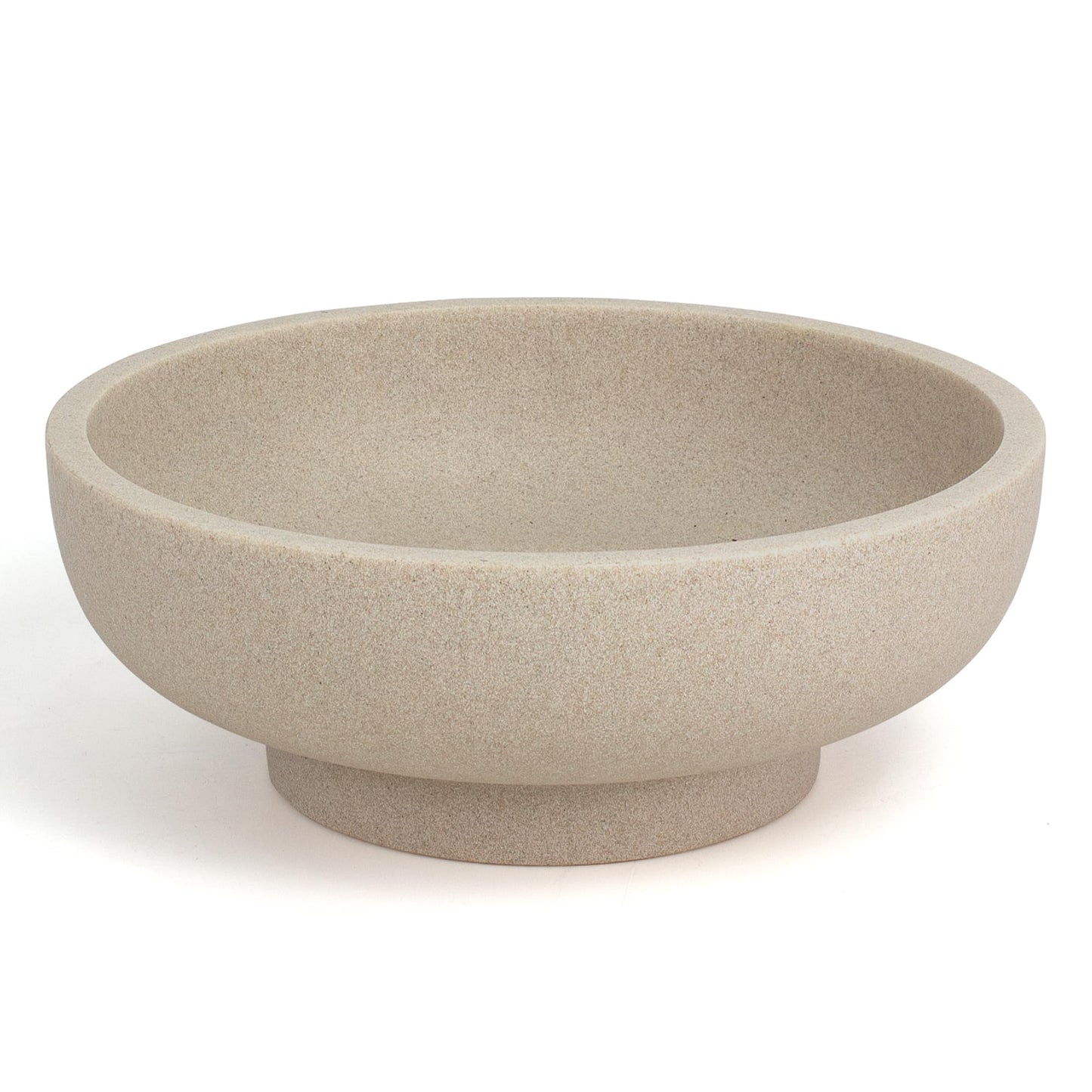YMXYJM Large Decorative Bowl, Modern Handicraft Resin Bowls for Home Decor, Decorative Fruit Bowl for Kitchen Counter, Stylish Key Bowl for Entry Table, Artificial Stone Beige