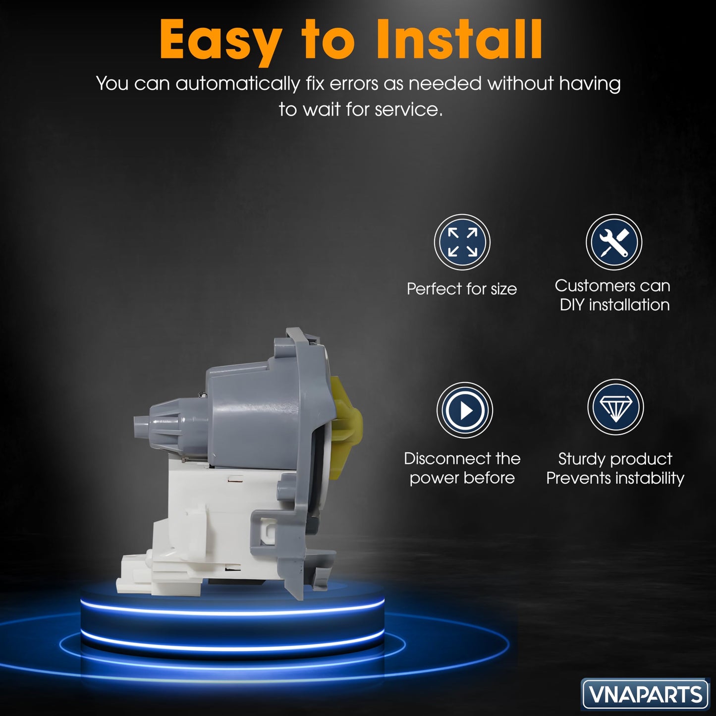 W10348269 Dishwasher Drain Pump Fit for Kenmore Whirlpool Maytag Dishwasher WDTA50SAHZ0 WDT750SAHZ0 WDT720PADM2 WDT730PAHZ0 WDT720PADB2 WDF560SAFM2 WDF520PADW7 WDF520PADM7 WDT710PAHZ1 WDT970SAHV0