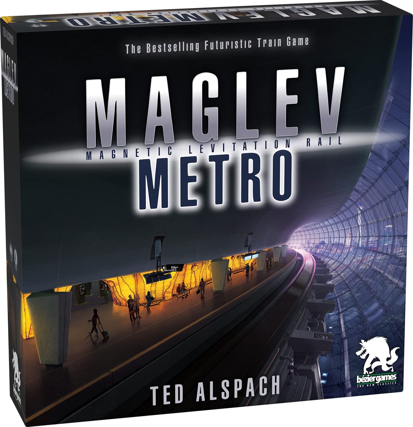 Maglev Metro Board Game, Strategy Board Game for Adults and Family, Tile Laying, Engine Building, Fun Pick Up and Deliver Gameplay, Futuristic Theme