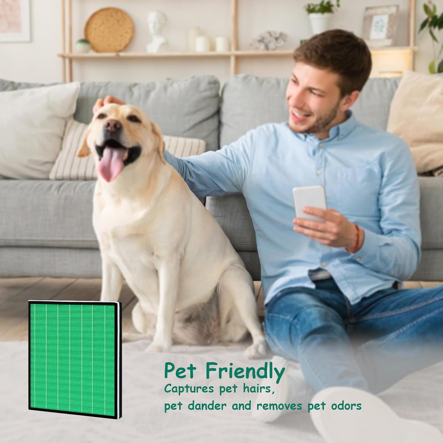 Asheviller Airmega 250/250S Filter Replacement, Compatible with Coway Airmega 250S and Coway Airmega 250 Air Purifier, Max 2 Green True HEPA and Active Carbon Filter, 2 Pack