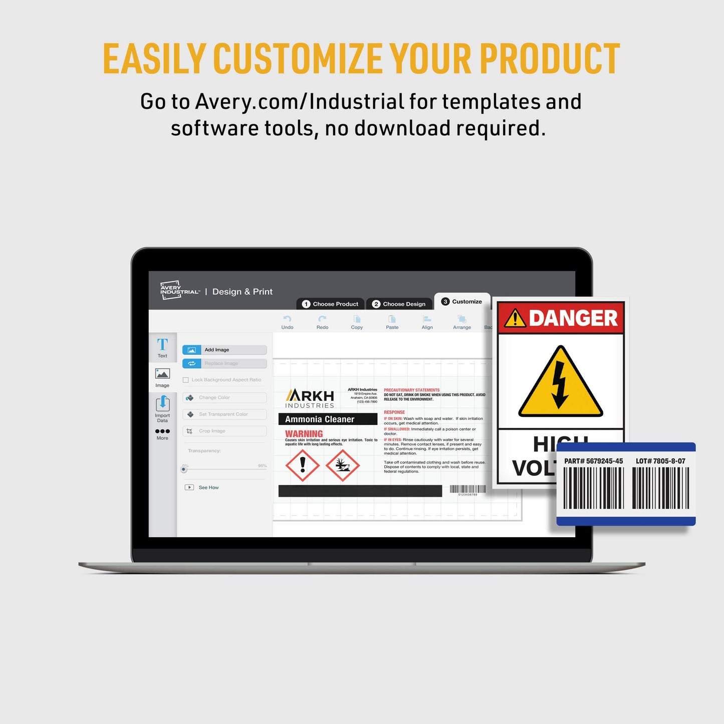 Avery Metallic Asset Tag Labels, 3/4 x 2, Laser Printable Tags, 240 Waterproof Labels (61524)