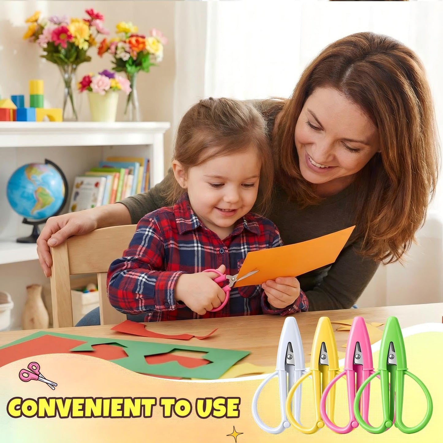 Mixweer 36 Pcs Mini Scissors Thread Tiny Colorful Travel Scissors 2.56 x 1.65 Inch Back to School Sewing Small Tool Embroidery Craft Clipper with Cover (Pink,Green,Yellow,Blue)