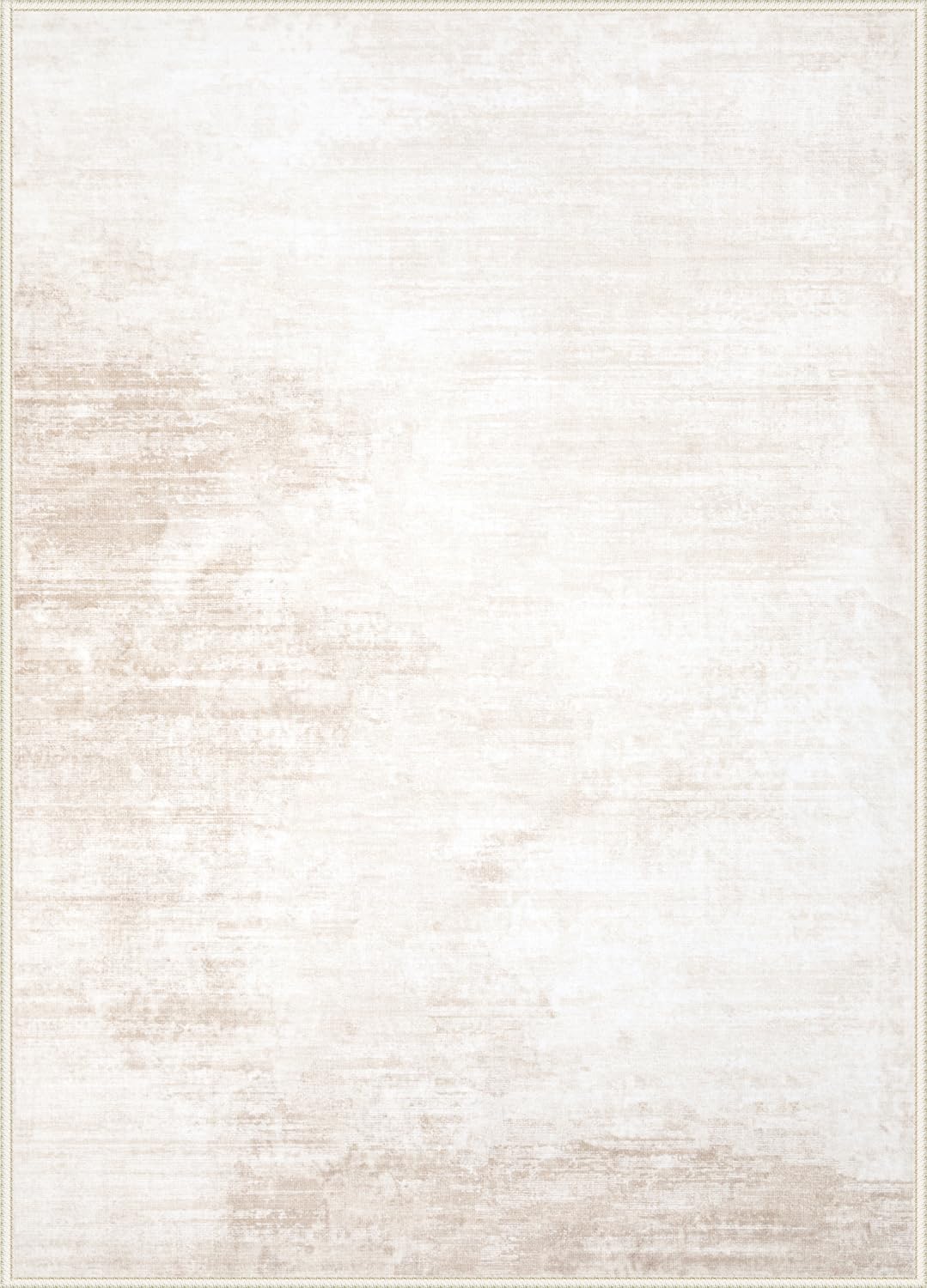 Area Rugs 5x7 Living Room: Washable Rug Modern Abstract Large Rug Soft Non Slip Neutral Rugs Stain Resistant Indoor Carpet for Bedroom Kitchen Dining Room Table Nursery Home Office Rugs(Beige,5'x7')