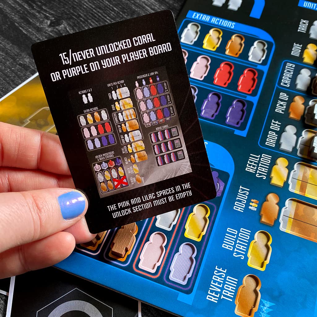 Maglev Metro Board Game, Strategy Board Game for Adults and Family, Tile Laying, Engine Building, Fun Pick Up and Deliver Gameplay, Futuristic Theme