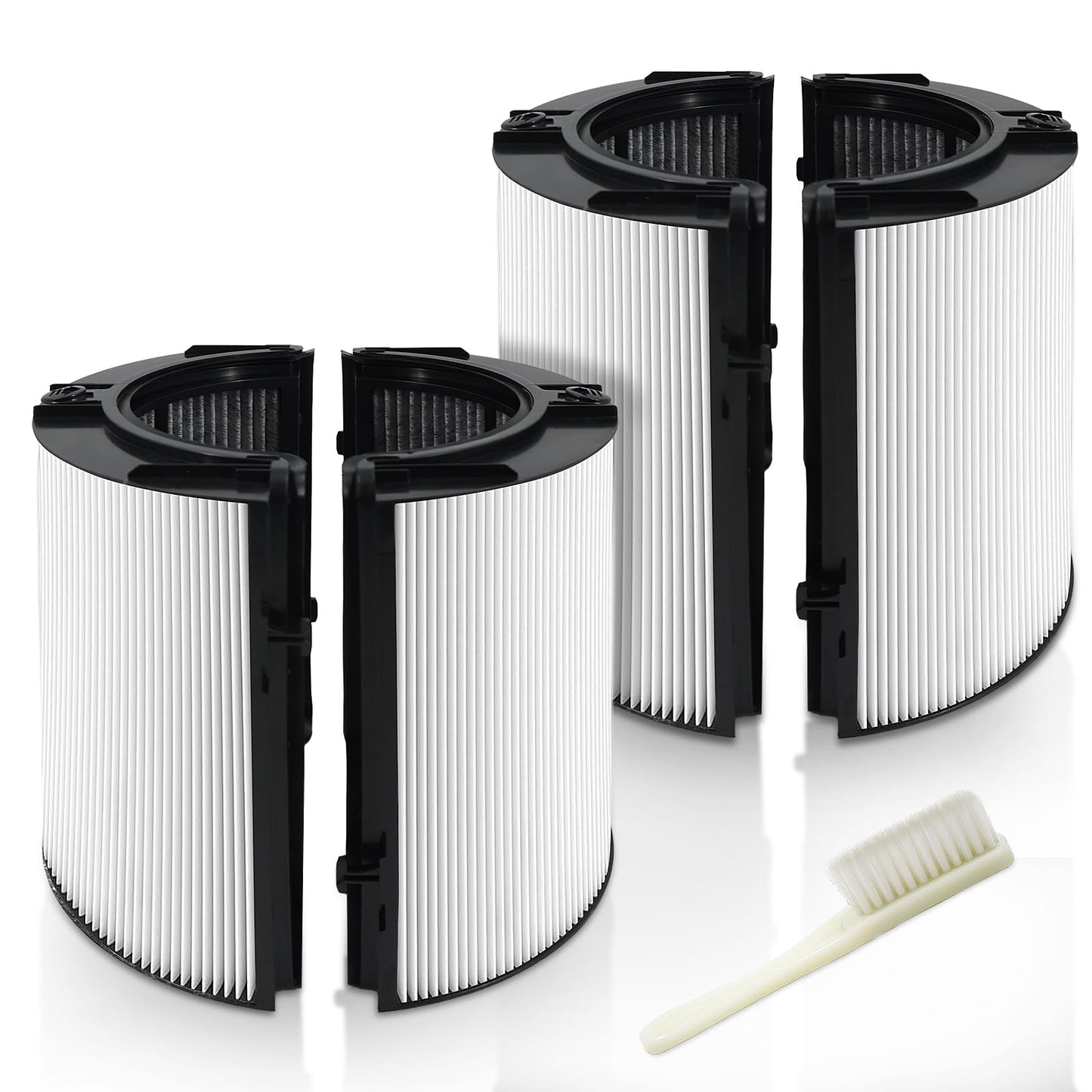 NXBHG 2 Pack HP1 HP2 Filter replacement For Dyson HP1 HP2 HP10 TP07 TP10 TP09 TP06 TP04 TP7A HP07 HP06 HP04 HP09 HP4A HP7A PC2 PC1 DP04 360°combi glass carbon air puri-fier filter