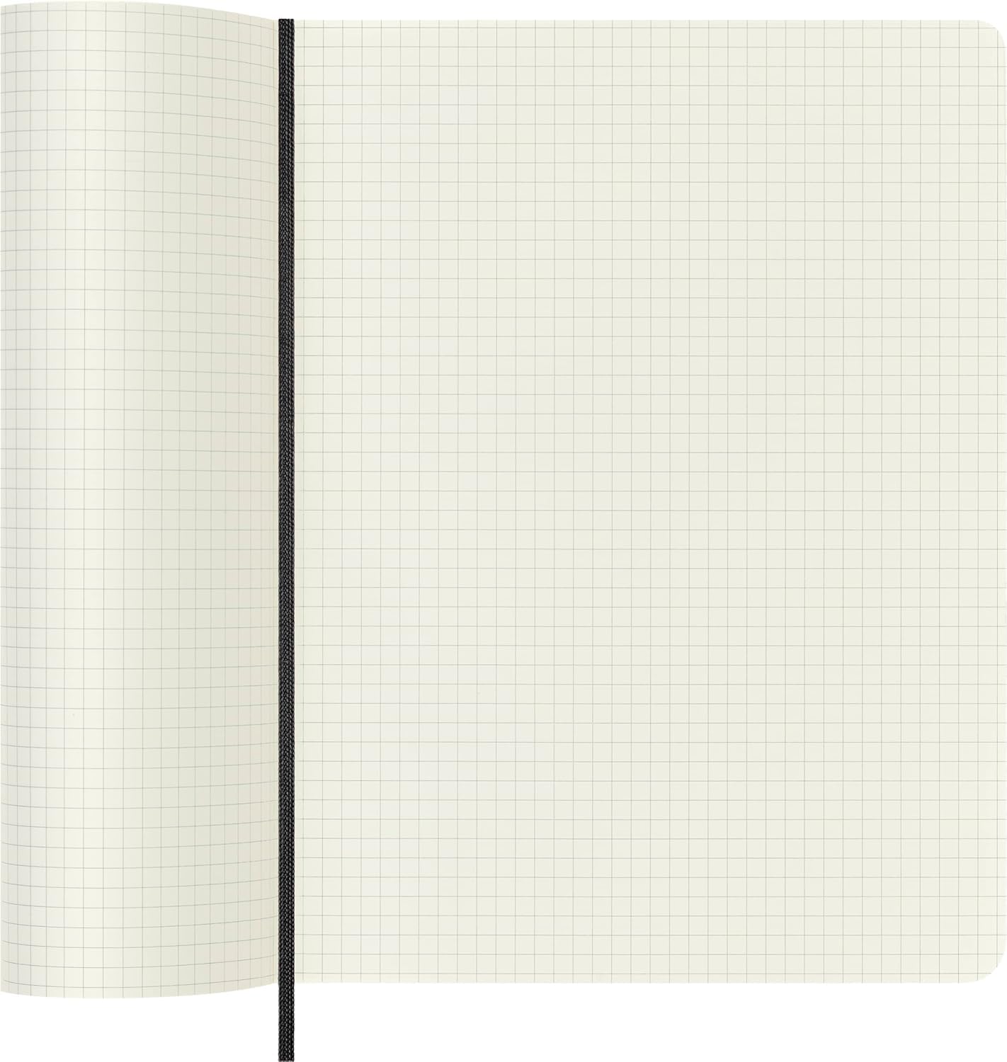 Moleskine Classic Notebook, Soft Cover, XL (7.5" x 9.5") Squared/Grid, Black, 192 Pages
