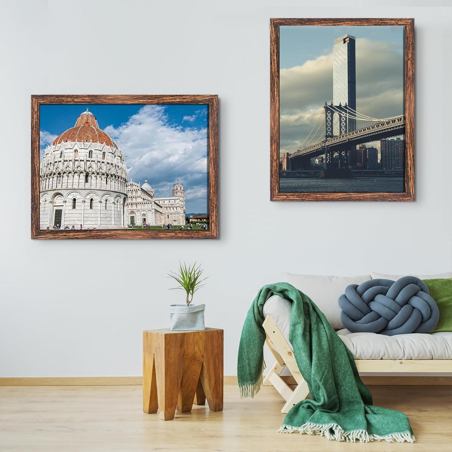 BESCRCL 18x24 Poster Frame, Picture Frames for Wall, Single, Brown