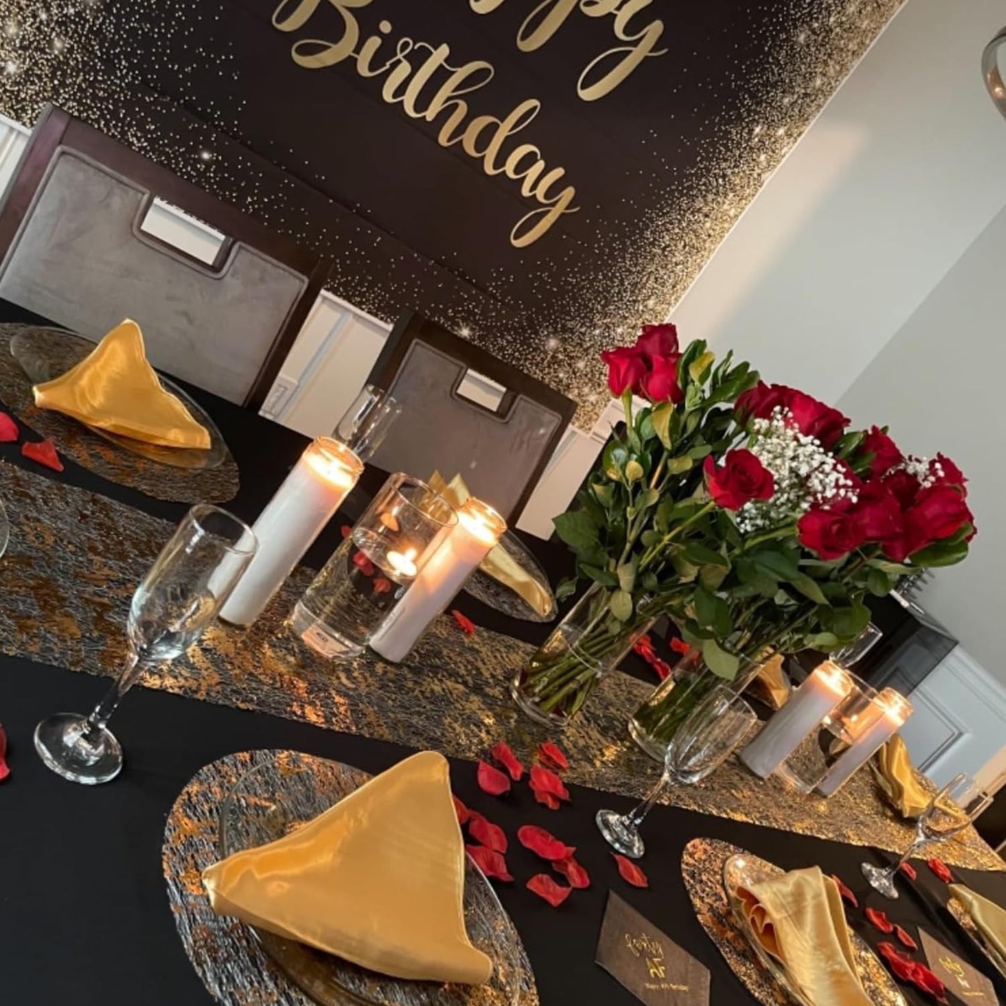 Gold Disposable Placemats Gold Doilies of 100 Round Place Mats Pressed 13 Inch Metallic Foil Charge Placemats for Home Decoration Dining Table Wedding Birthday Party