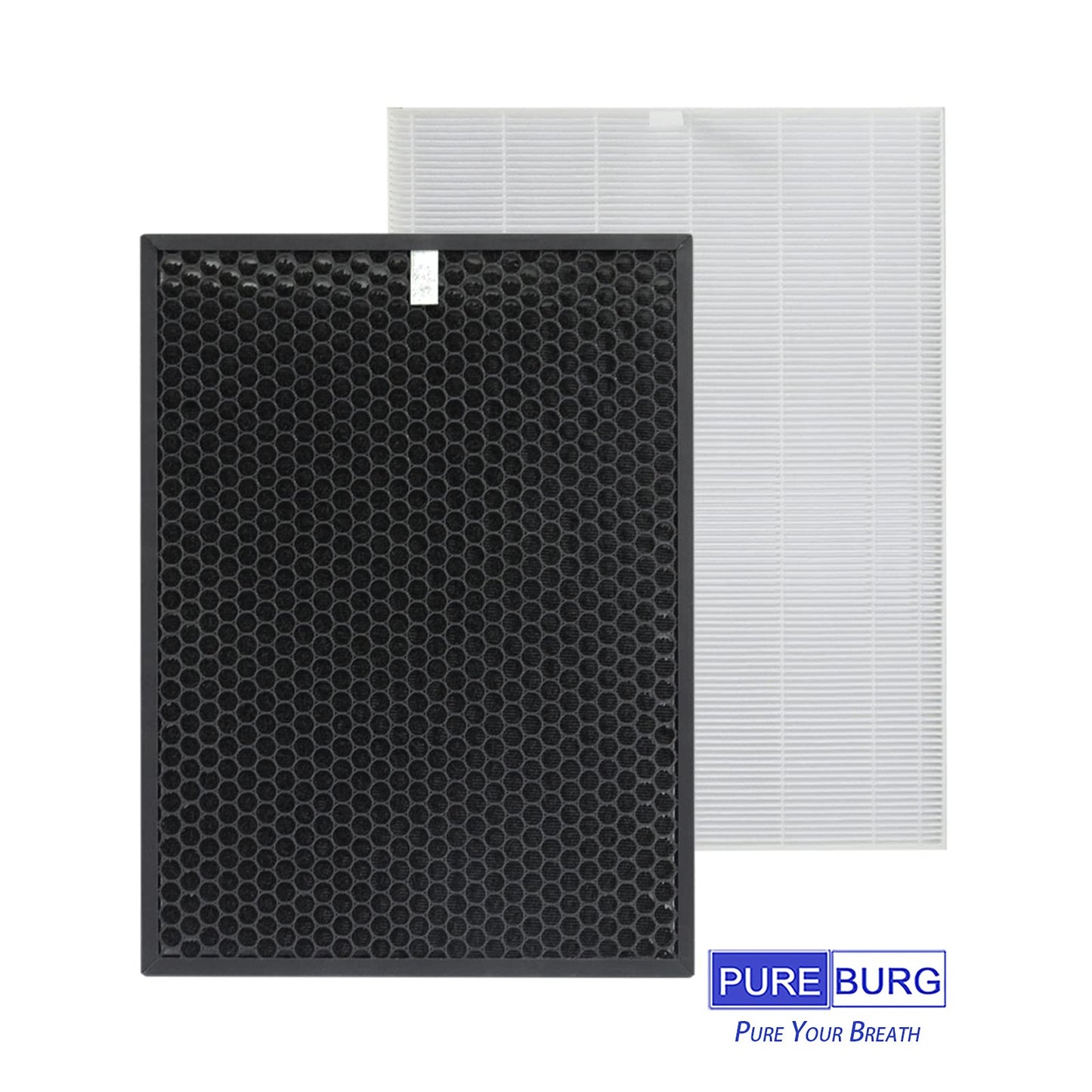 PUREBURG Replacement Filter Set Compatible with Winix HR900 Ultimate Pet Air Purifier, H13 True HEPA, Activated Carbon and 6 Pet Hair Pre Filters, 8 Piece Pack