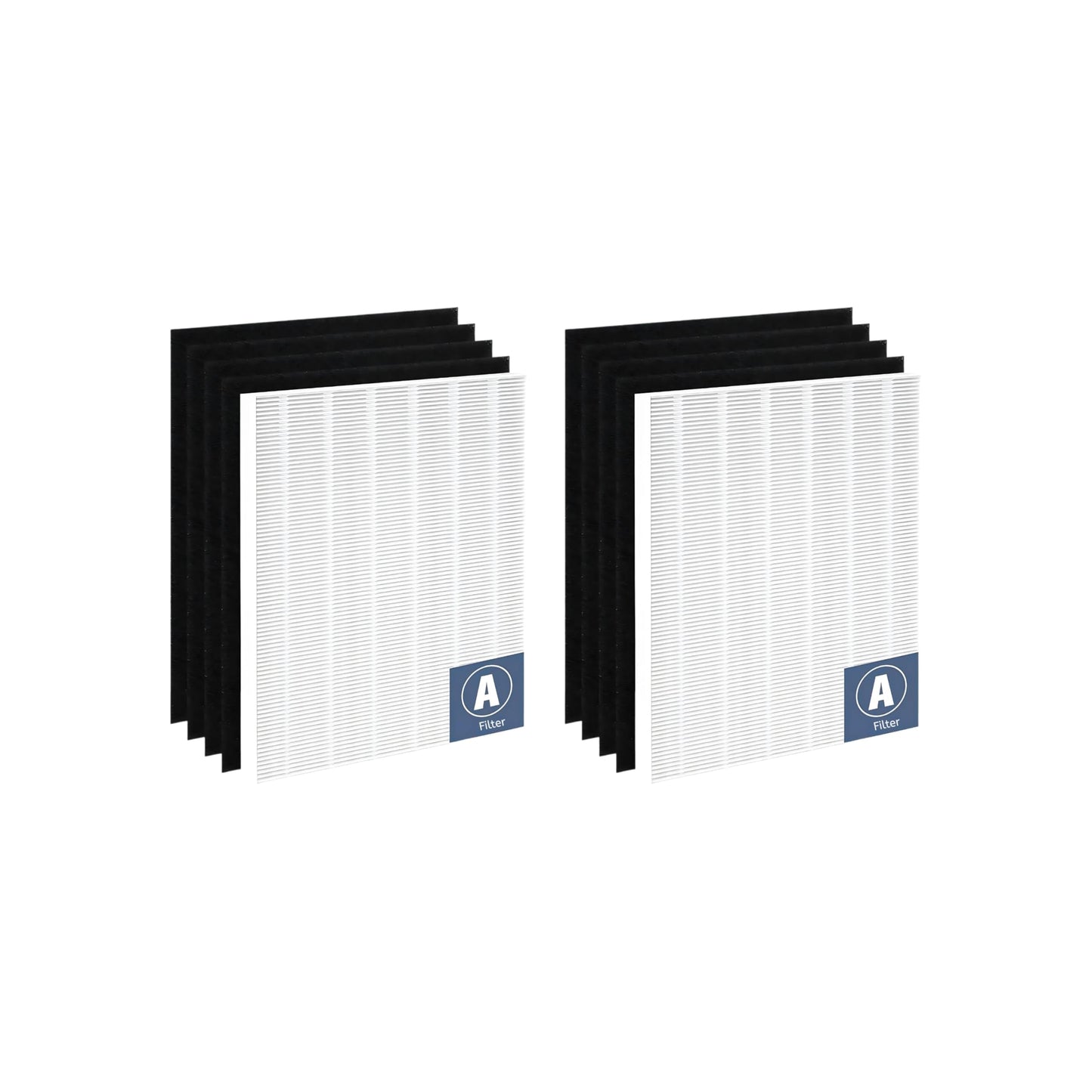 Nispira 5500 C535 115115 Filter Replacement For Winix Air Purifier True HEPA Carbon 6300, P300, 5300, 5300-2, 6300-2, AM90, C909, 9800 Electrolux Fellowes EL490A EL491A AP-300PH EL017 9370101, 2 Sets
