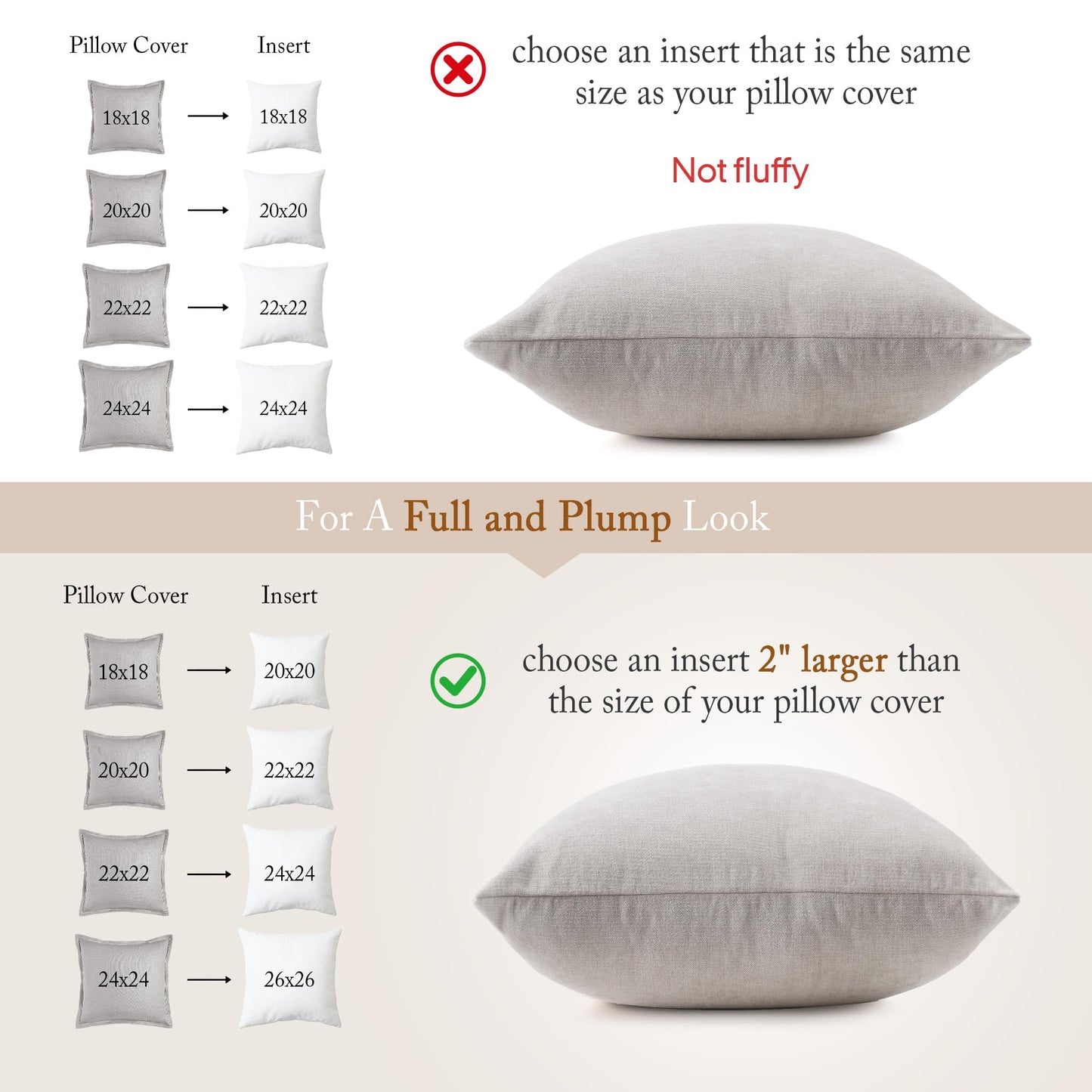 puredown® Euro Pillow Inserts 26 x 26 (Pack of 2, White), Down Feather Pillow Stuffer, Premium White Pillows for Bed, Couch, and Cushion