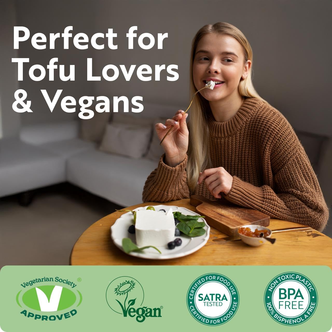 Tofuture Tofu Press - The Original and Best Tofu Press. Easily And Quickly Remove Water from Tofu to Improve the Flavor and give Perfect Texture Everytime