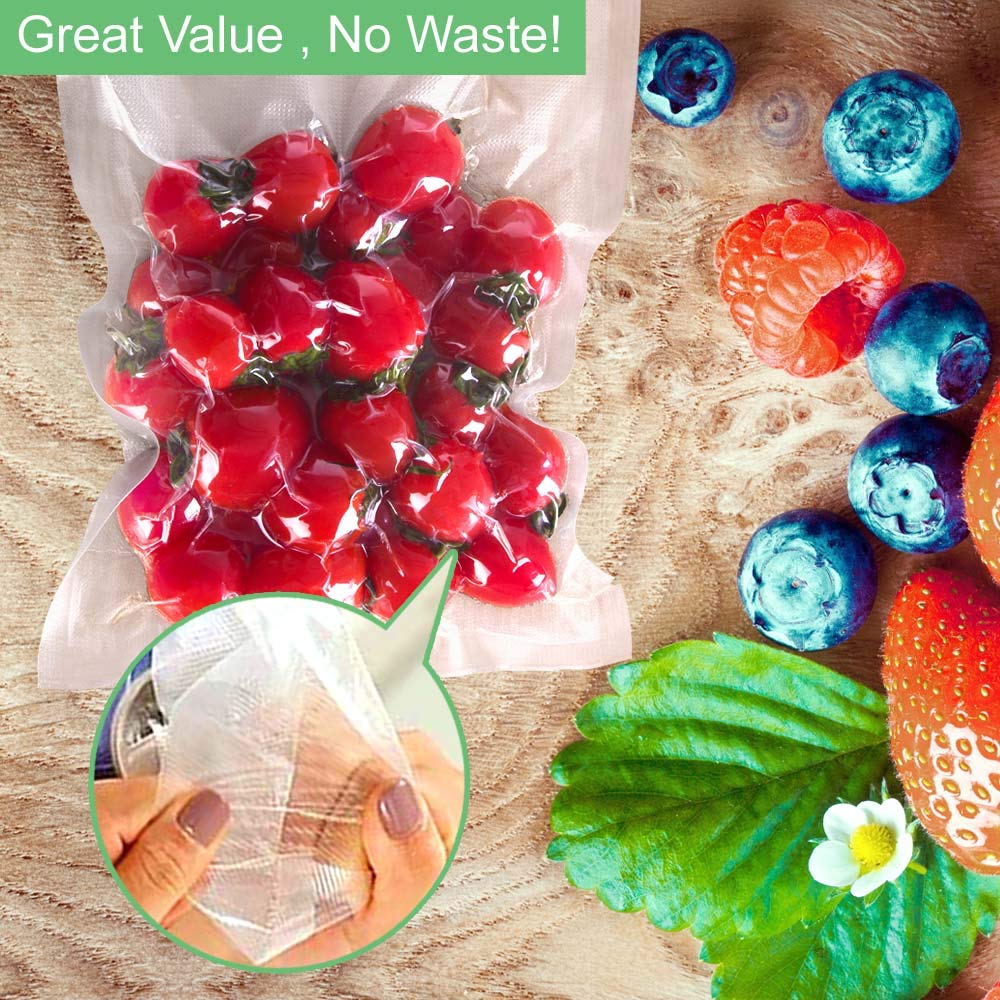 O2frepak 100 Count Big Gallon 12"x16" Vacuum Sealer Bags with BPA Free and Puncture Prevention,Vacuum Seal Freezer Bags,Great for Sous Vide Vaccume Sealer PreCut Bags