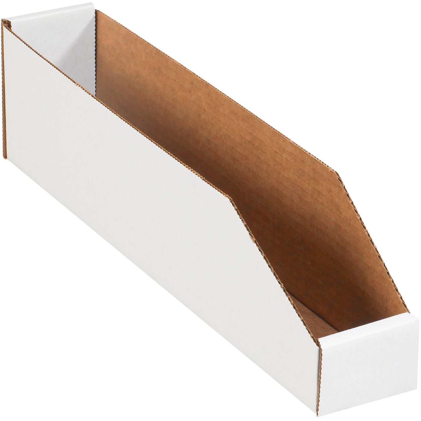 Box USA Storage Bins Medium 3"L x 18"W x 4 1/2"H 25-Pack - Corrugated Cardboard Box for Packing, Moving, and Storage