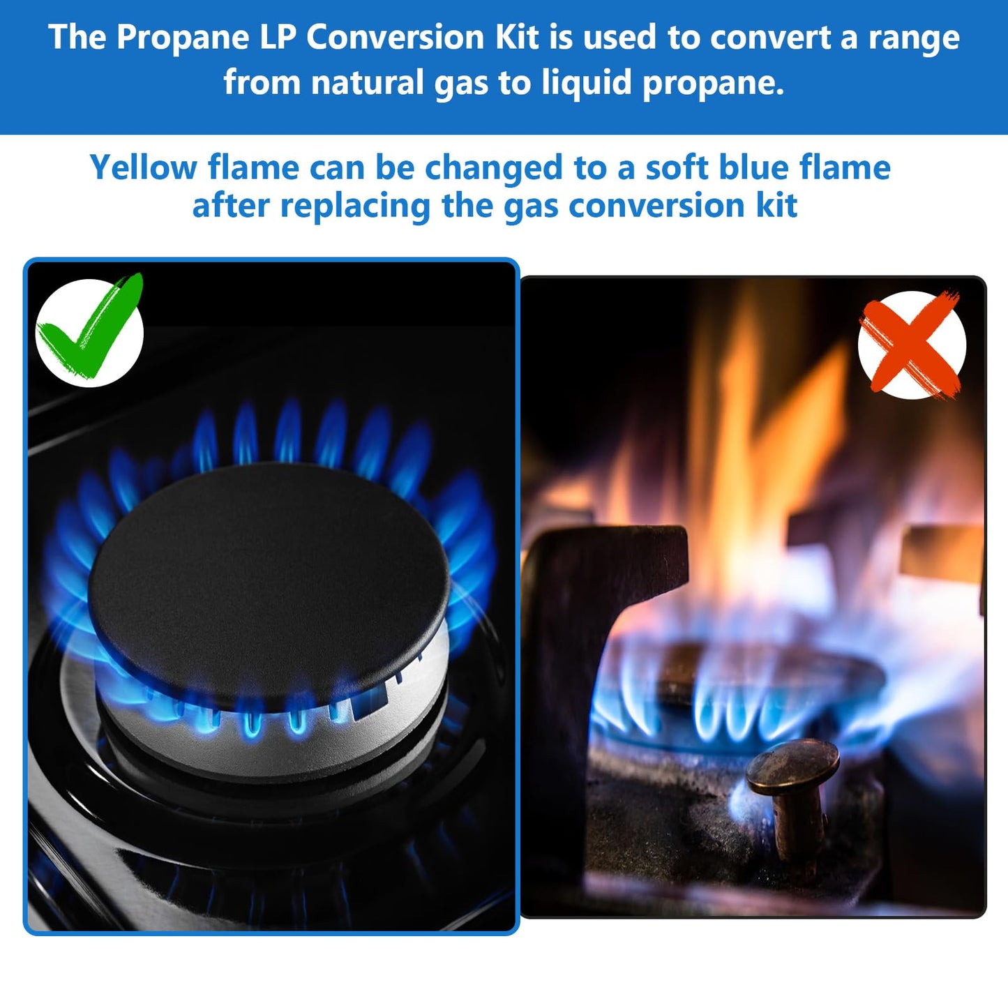 7PCS Orifices AAA72971039 LP Conversion Kit Compatible With LG Ranges LRGL5825D LRGL5825D/00 LRGL5825F for Natural Gas to Propane with Detailed Manual