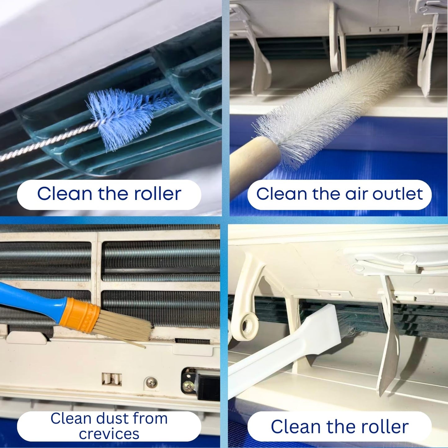 Gdktg Mini Split Cleaning Kit Bag, Waterproof Ac Cleaning Kit with 2L Pressure Sprayer, Reusable Air Conditioner Cleaning Kit, Minisplit Cleaning Kit for HVAC, Large (for Systems 38in - 48in)