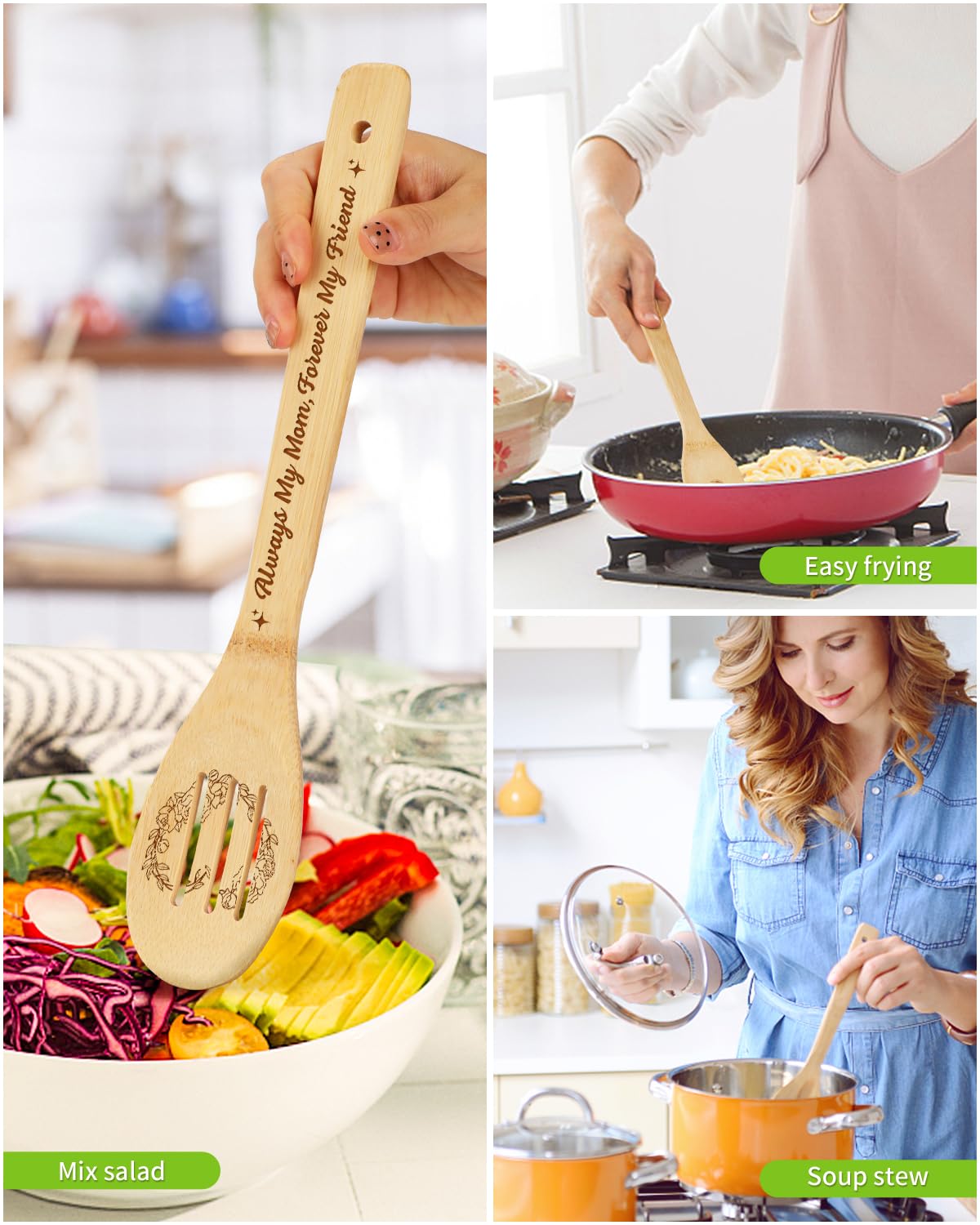 Aremdys Gifts for Mom, Birthday Gifts Valentines Day Gifts for Mom Recipe for A Special Mom Bamboo Cutting Board Gift from Daughter Son, Best Mom Ever Gift Xmas Presents for Mother Stepmom Mommy
