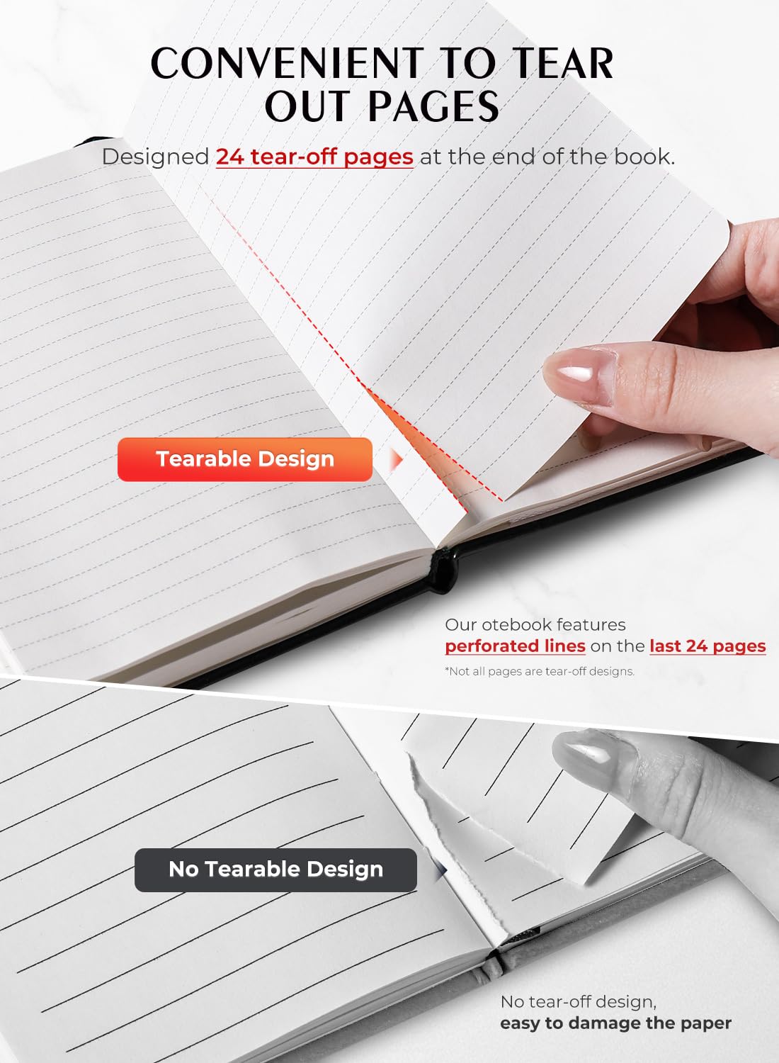 AISBUGUR Pocket Notebook, Small Notebook, 2-Pack Total 320 Pages,3.7" x 5.7" Pocket Notebook (8 Pack, 8 Pack Black)