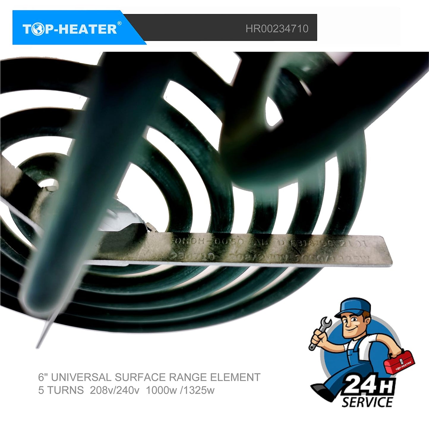 TOP-HEATER Stove Burner 6”&8” WB30M1 & WB30M2(234710 & 234715) Electric Stove Top Burner For GE Hotpoint RCA Range Stove, Electric Range Burner Element,4Pack