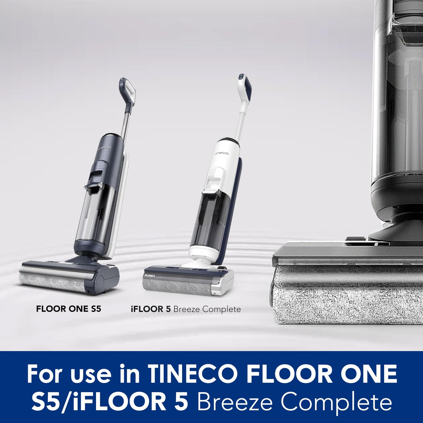 Tineco Floor ONE S5 / iFLOOR 5 Breeze Complete Cordless Stick Vacuum Mop Replacement, HEPA Assembly & Brush Roller & 280ml Solution Set, Not for S5 Combo and Any Other Model