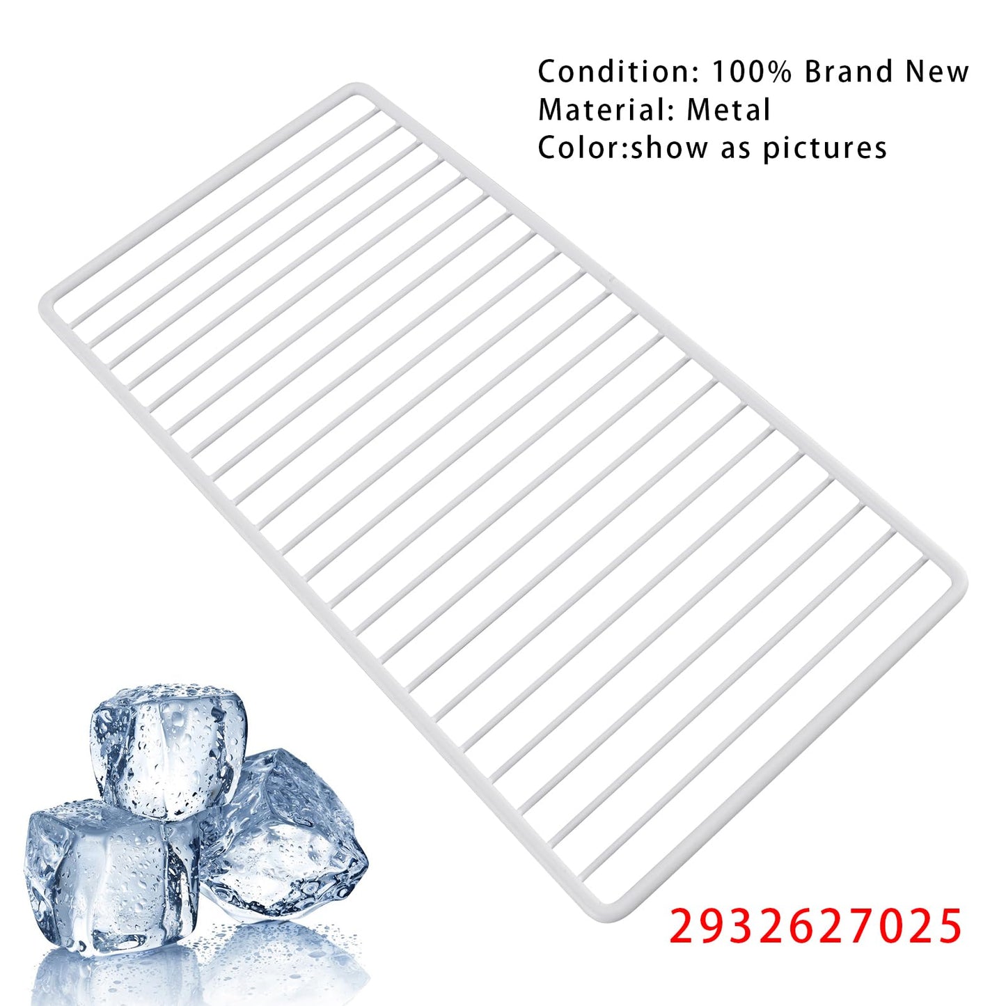 Frezon 2932627025 RV Refrigerator Freezer Wire Shelf Fit for Dometic RV Refrigerators and Freezers,Length: 16.73 inches, Width: 8.46 inches