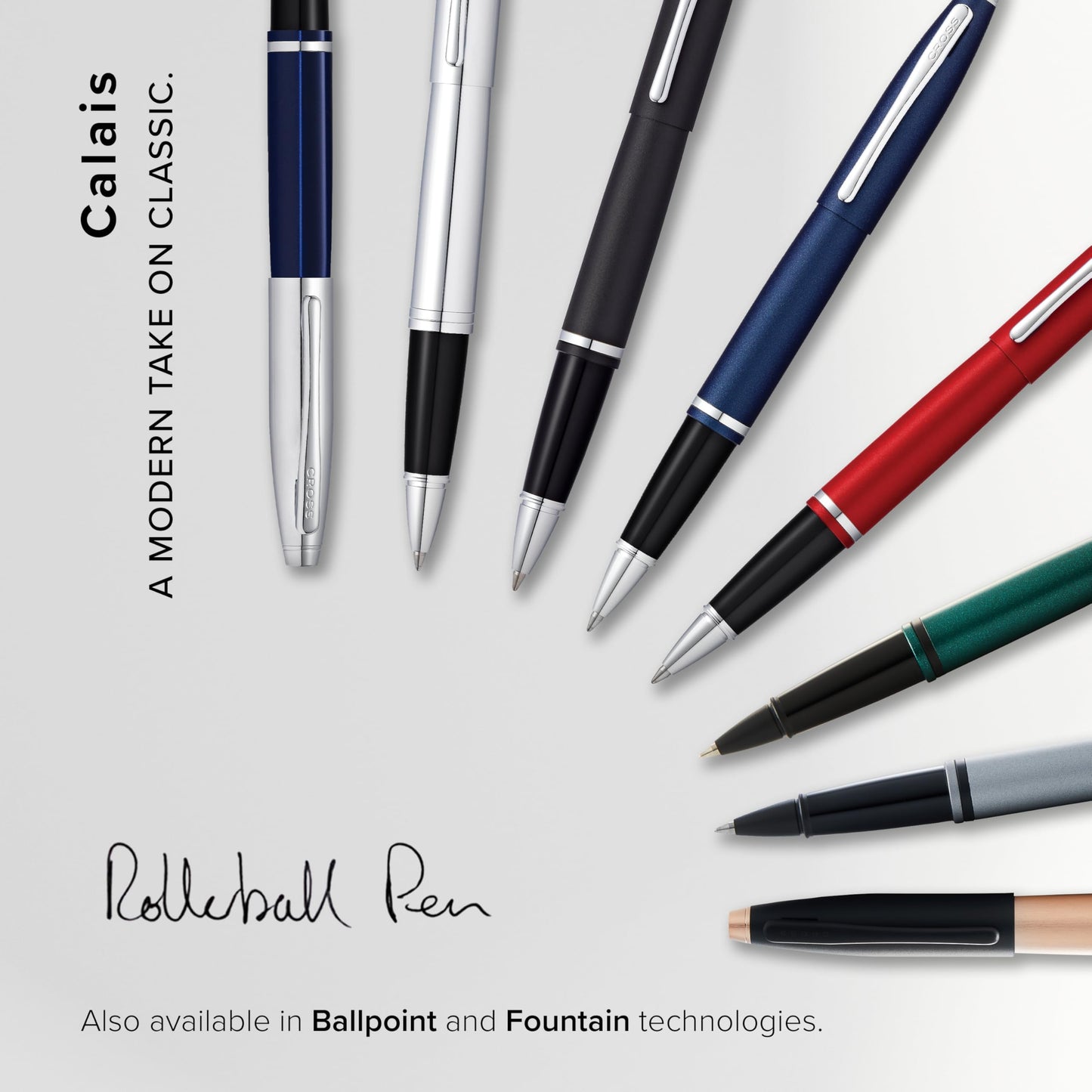 Cross AT0115-18 Calais Matte Metallic Rollerball Pen, Midnight Blue