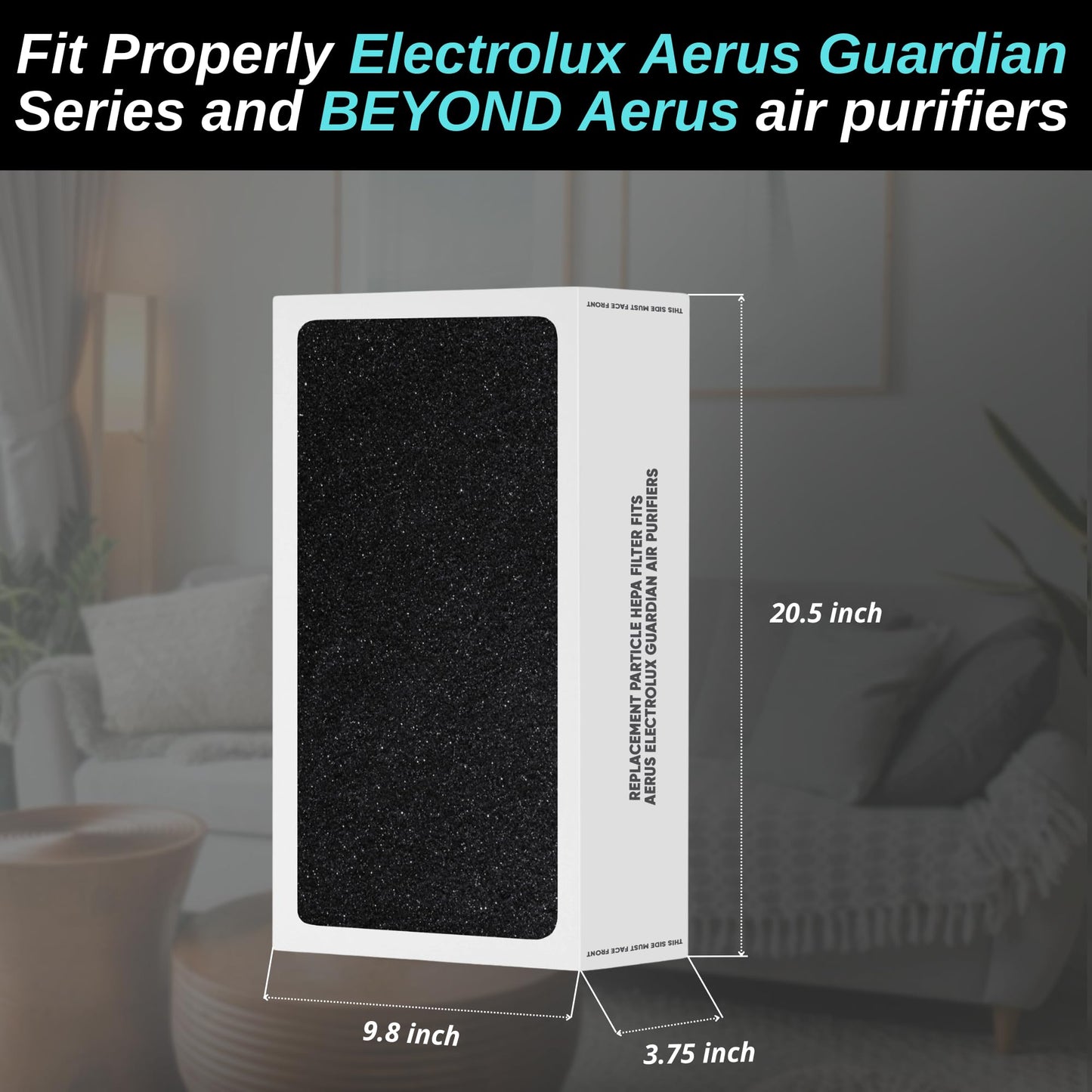 Replacement HEPA Filter with TiO2 for Enhanced Air Quality - Compatible with Aerus Electrolux Guardian Series Air Purifiers