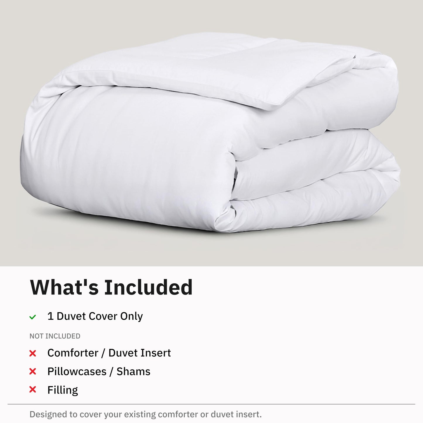 California Design Den Twin XL/Twin Duvet Cover Only - Winner Good Housekeeping Best Bedding Awards 2025, Premium 400 Thread Count Sateen, 100% Cotton Duvet Cover, Button Closure & Corner Ties - White
