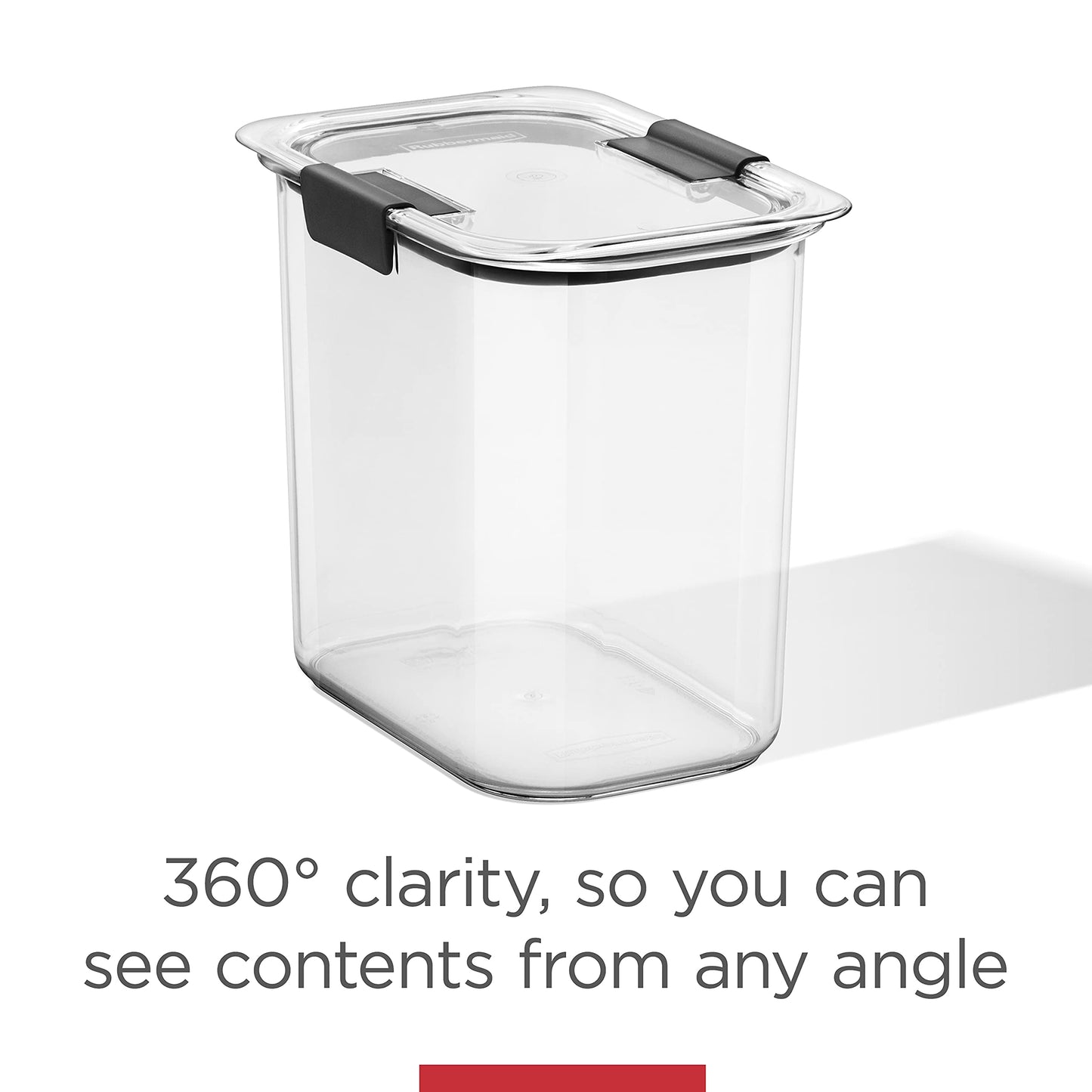 Rubbermaid Brilliance Pantry Food Storage Containers, Set of 4 (8 Pieces), BPA-Free, Clear, Airtight