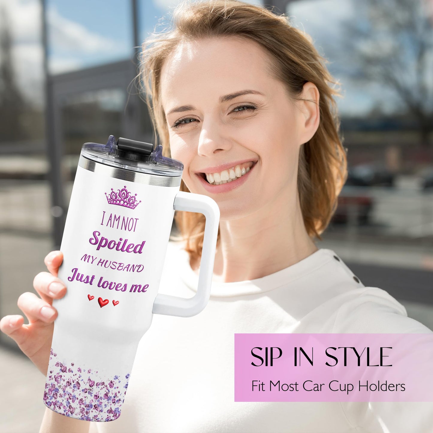 Toroly Gifts for Wife from Husband - Mothers Day Gifts for Wife - Birthday Gift for Wifey - Wedding Anniversary Romantic Gift for Women - I Love You Gift for Her - to My Wife's 40 Oz Tumbler