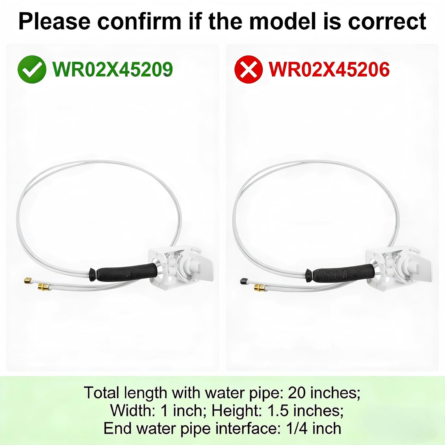 Wudey WR02X45209 Refrigerator Water Filter Manifold Compatible with GE Refrigerators Replaces WR17X20862, WR17X11920, WR17X22066, Connect the Water Pipe Inside the MWF Filter