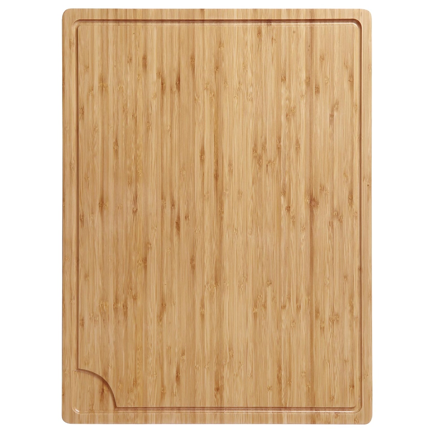 24" Large Bamboo Cutting Boards for Kitchen, Wood Stovetop Cover, Extra Large Wood Cutting Board with Deep Juice Groove and Handle, Heavy Duty Chopping board