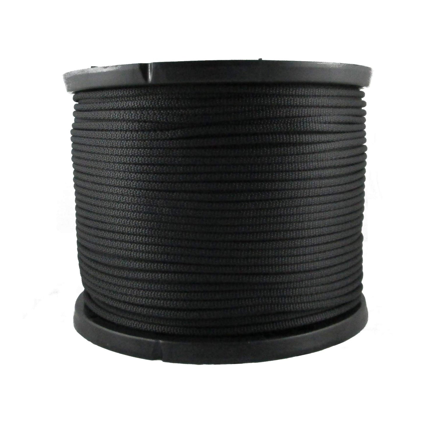 1/4 inch Black Dacron Polyester Rope - 500 Foot Spool | Industrial Grade - High UV and Abrasion Resistance - Low Stretch