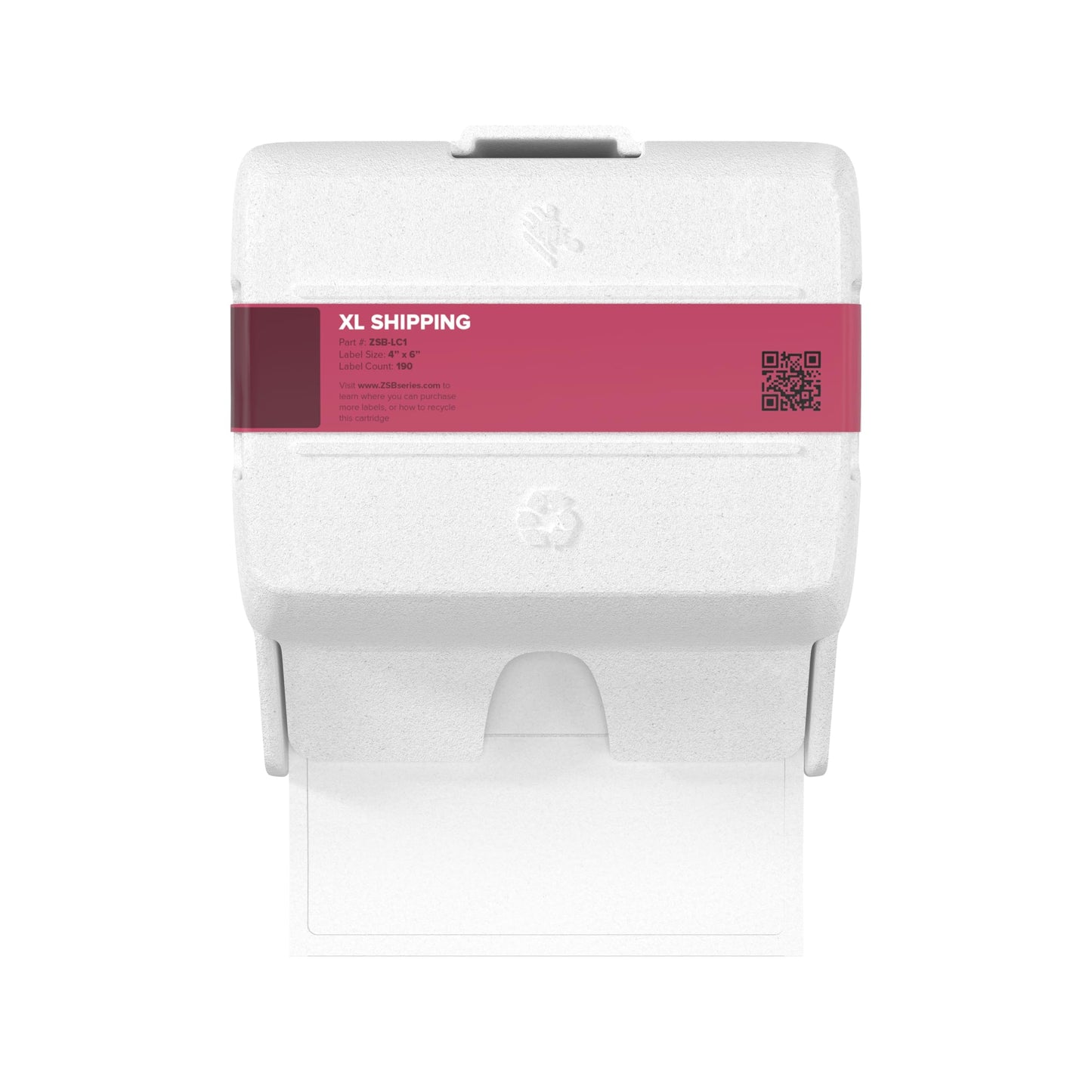ZEBRA ZSB Series Labels - Potato Starch-Based Printer Label Paper - Recyclable Cartridge for Stickers - Versatile, Cloud-Based Adhesive - Shipping, 4" x 6"