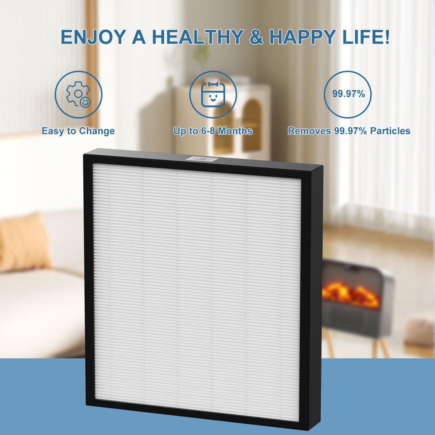 Compact HEPA Replacement Pre-Filter Compatible with Intellipure Compact Air Cleaner Purifier Filter, HEPA and Activated Carbon Filters, 2 Pack