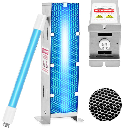 2026 Upgrade 9 Inch Air Scrubber Advanced Replacement Cell and Üν Bulb, Photocatalytic Oxidation (PCO), Ozone Free, Replacement for Activetek InDuct 2000,A1013A,A1013C,A1013P,A1013Q, A1013U, 1 Pack