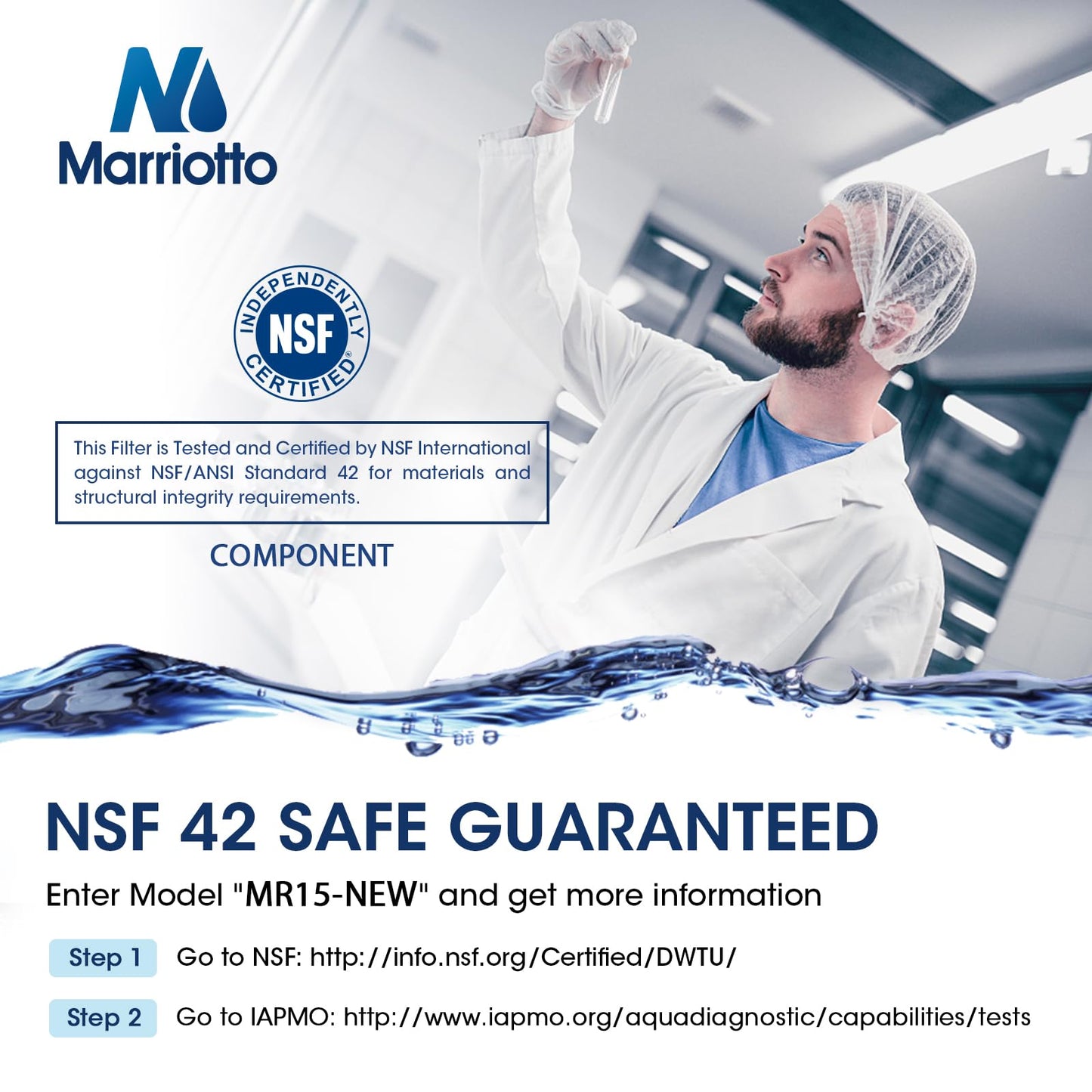 MARRIOTTO Water Filter LT1000PC Replacement for Refrigerator, Compatible with LT1000PC/PCS, LT1000PC, LT-1000PC, MDJ64844601, ADQ747935 ADQ74793504 Water Filter (4 Pack)
