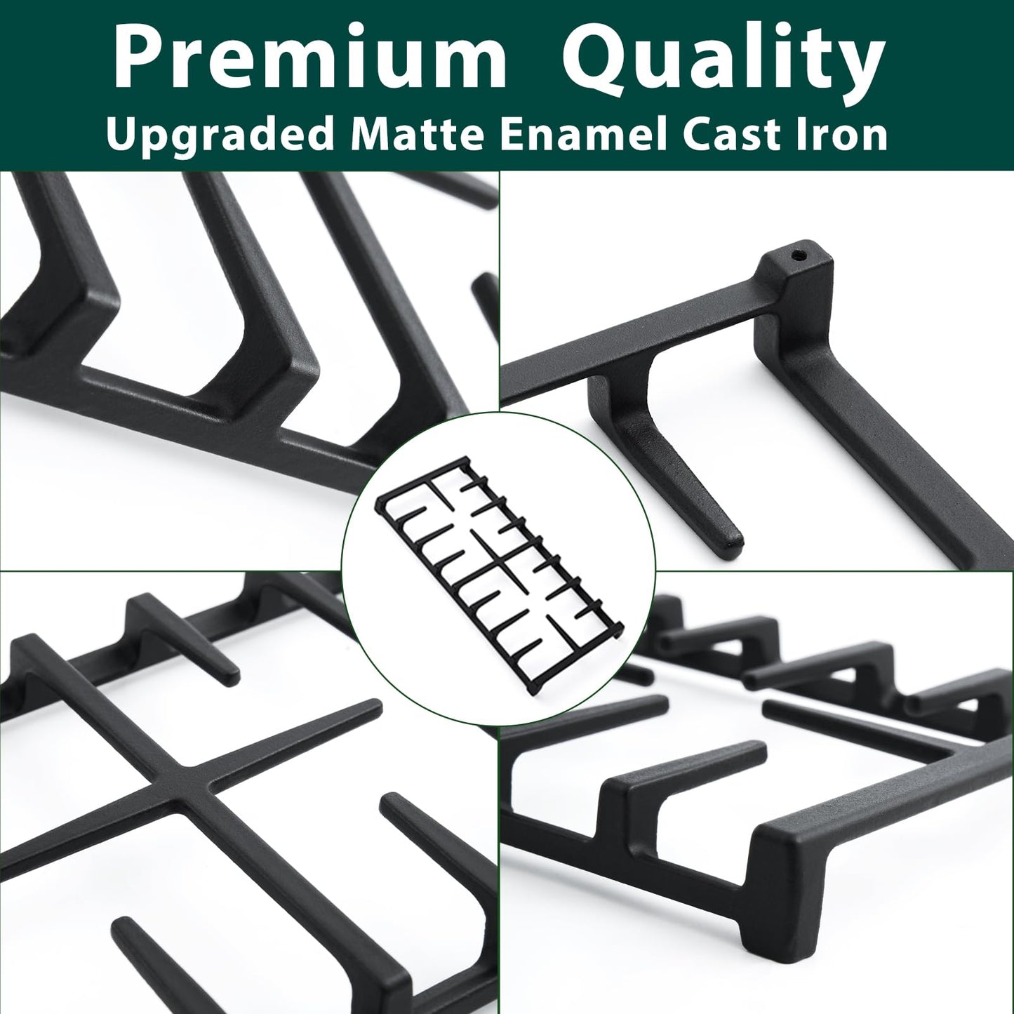 WB31X27150 Burner Grates Cooktop Replacement Parts for GE Grates JXGRATE1 GE Range Grates Center Grate Gas Stove Parts Stove Grates JGB735SPSS Cast Iron Grates JGBS66REKSS Cooktop Grates 1 Pcs