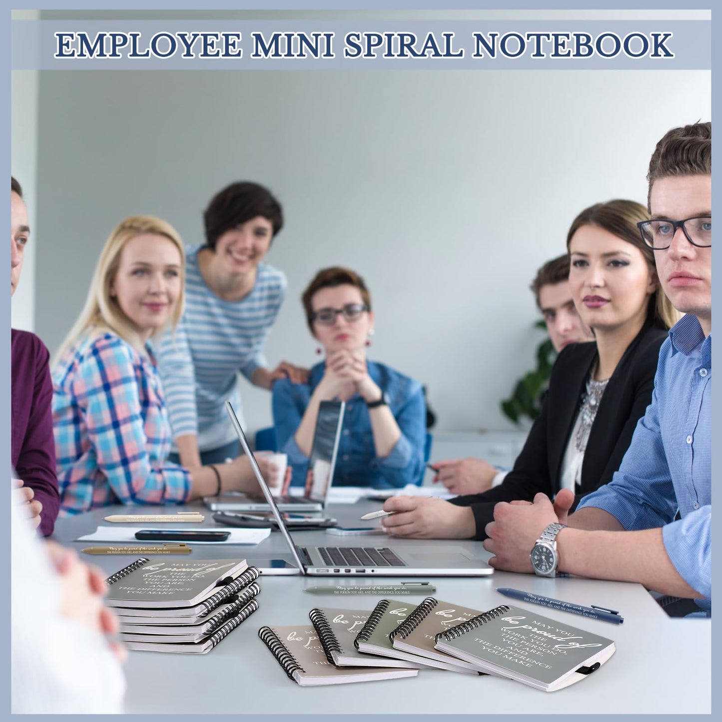 Honoson 50 Sets/100 Pcs Graduation Appreciation Gifts May You Be Proud The Work Notebook with Ballpoint Pen Thank You Notebooks 2026 CNA Appreciation Gifts for Staff Nurse Coworker (Chic Color)