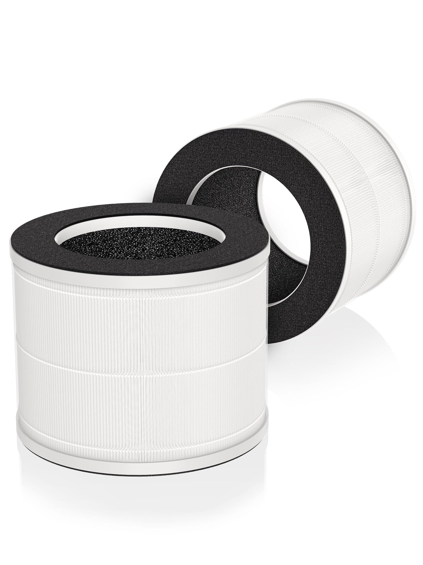 PureAlis PJ-01&PJ-08 Replacement Filter Compatible with Chuboor PJ-01 and PJ-08 Air Purifier, Also Compatible with Shunrenfu ZHIBO C40 Purifier, 3-in-1 Filter with Activated Carbon, 2-Pack