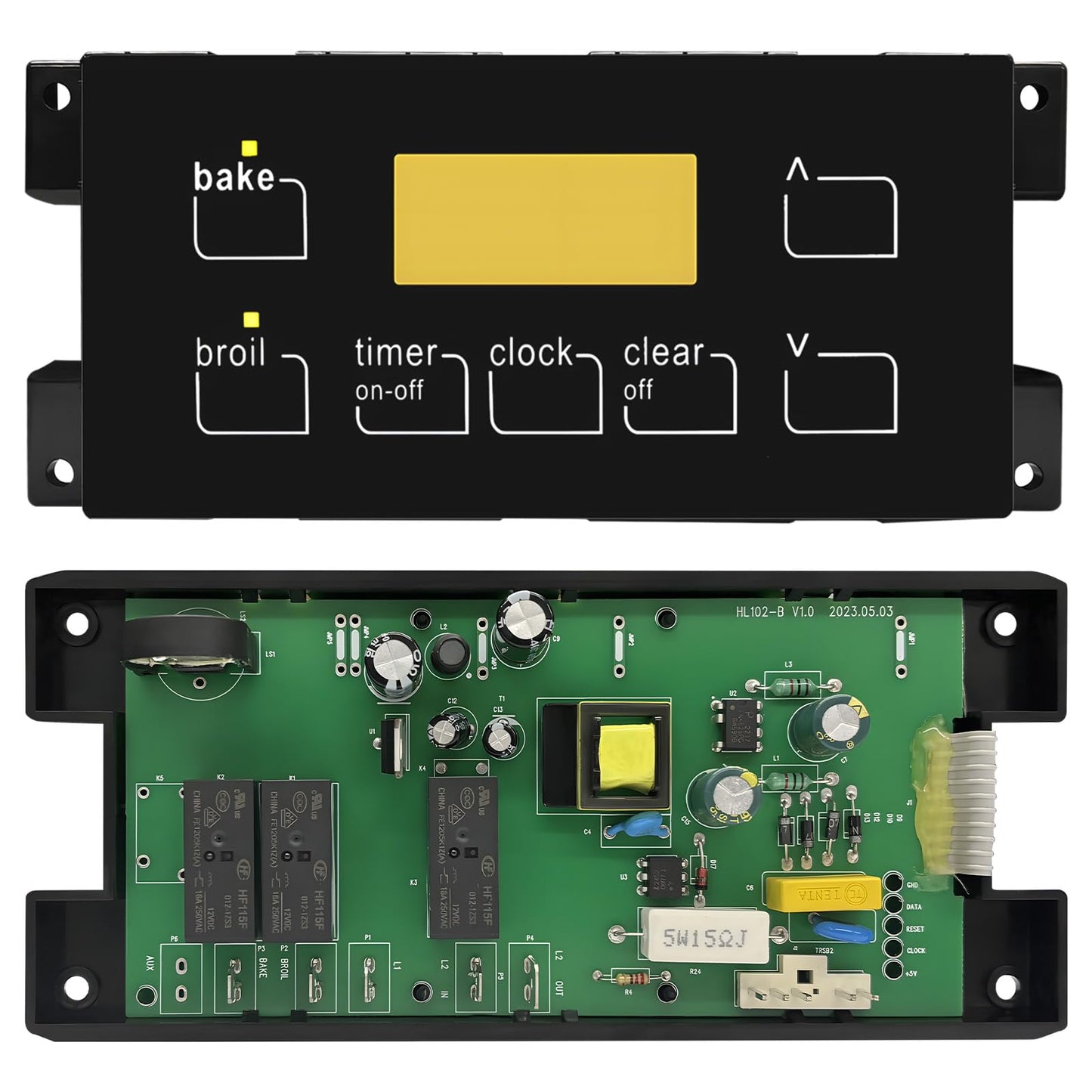 Durable Oven Range Stove Clock Control Board - Directly Replaces 5304518660, Designed for FRIGIDAIRE 316455400 Range Oven