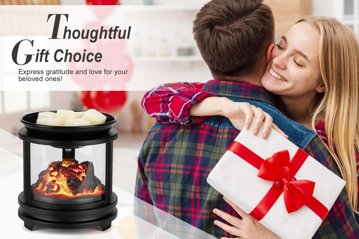 MOAFINA Wax Melt Warmer with Timer,Campfire Wax Warmer,4-in-1 Oil Burner Electric Candle Wax Warmer,Wax Warmer for Scented Wax Melts,Wax Melter Fragrance Warmer for Home Office Bedroom Gifts & Decor