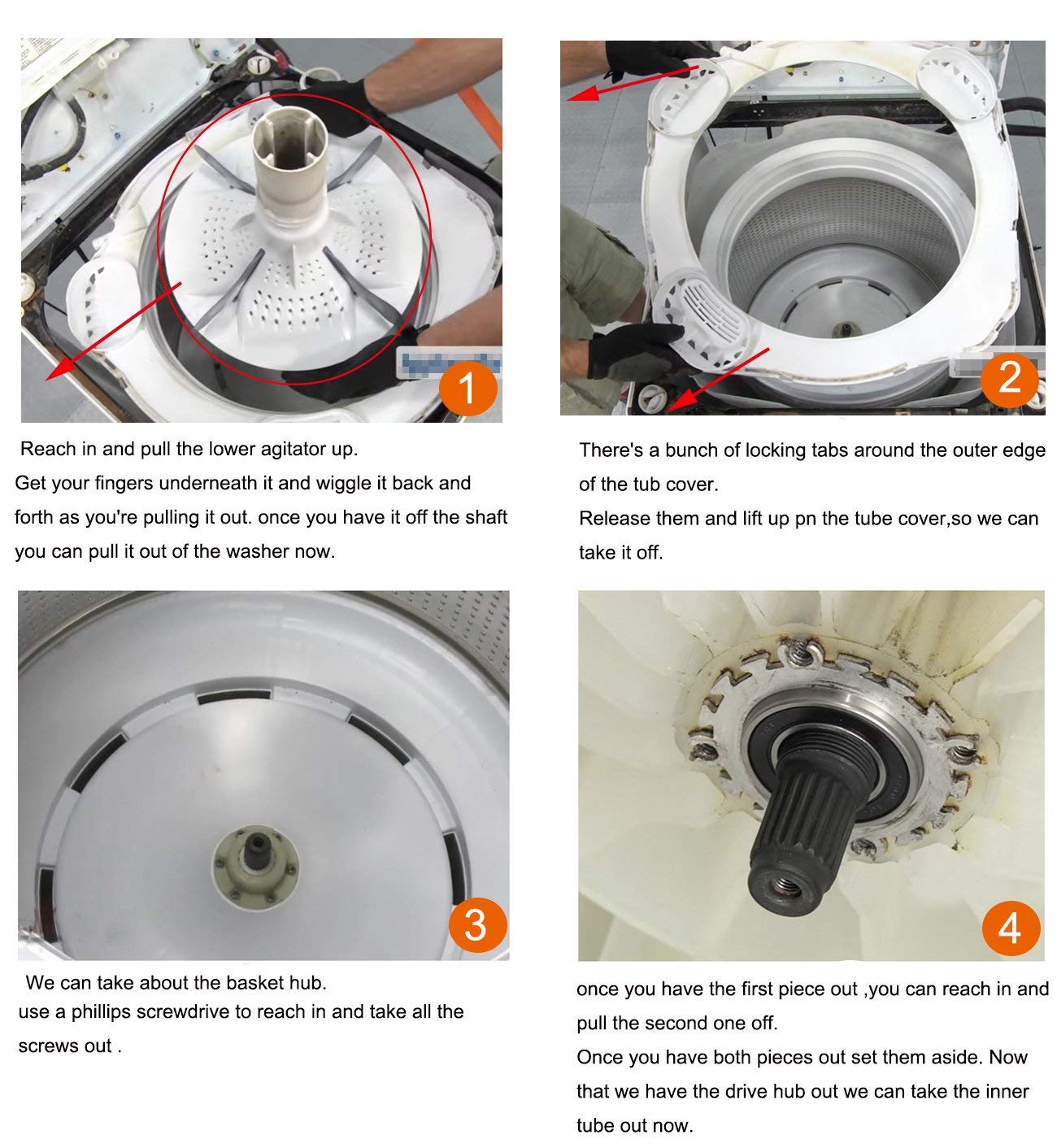 W10435302 Compatible with Whirlpool Cabrio Washer Bearing Kit, Replace for Washer Parts Tub Shaft Bearing AP5325033, 2118925, PS3503261