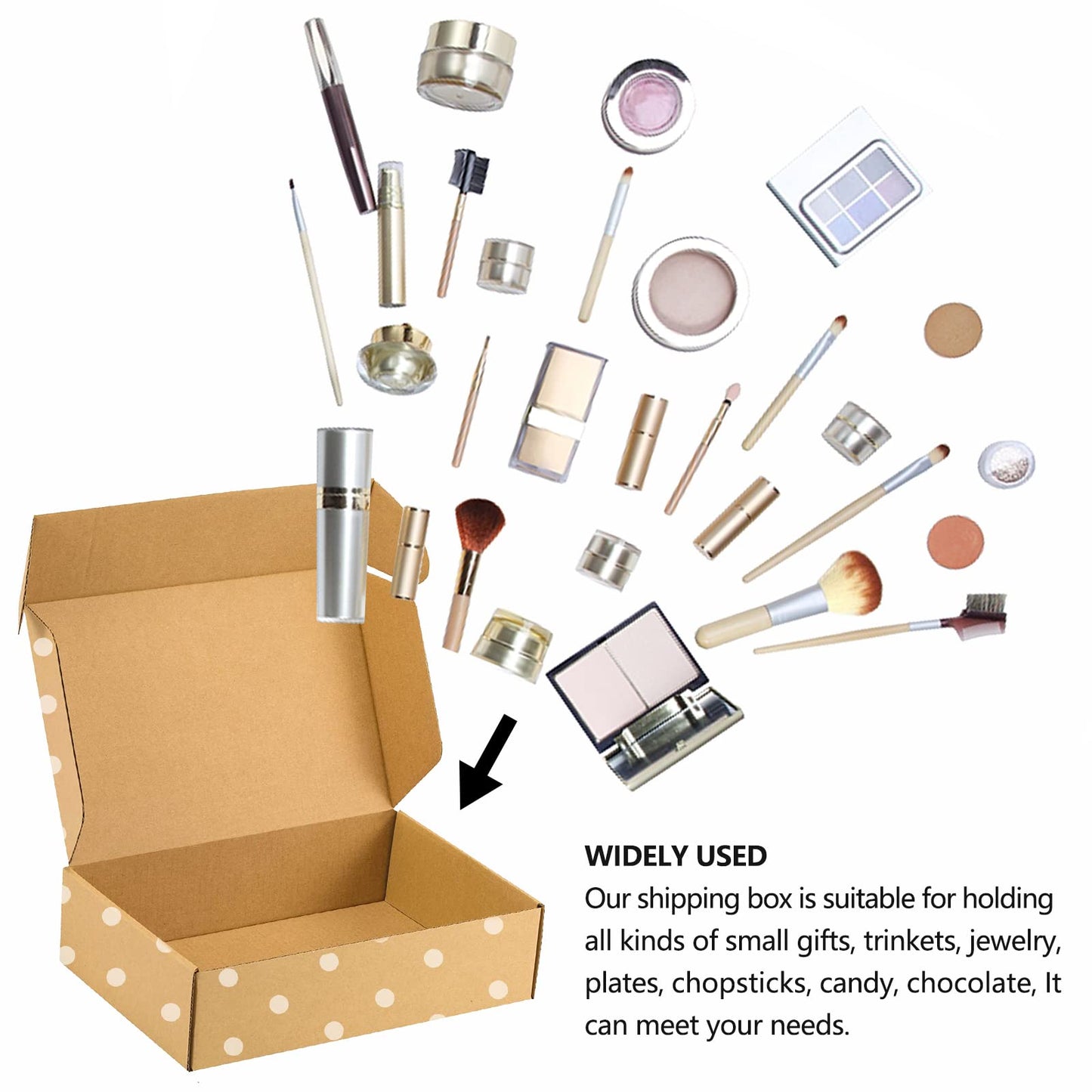 25 Pack Brown Corrugated Cardboard Mailer Boxes - Medium Mailing Boxes for Packaging, Shipping, Gift & Craft Packing, Recyclable (9" x 6" x 2")