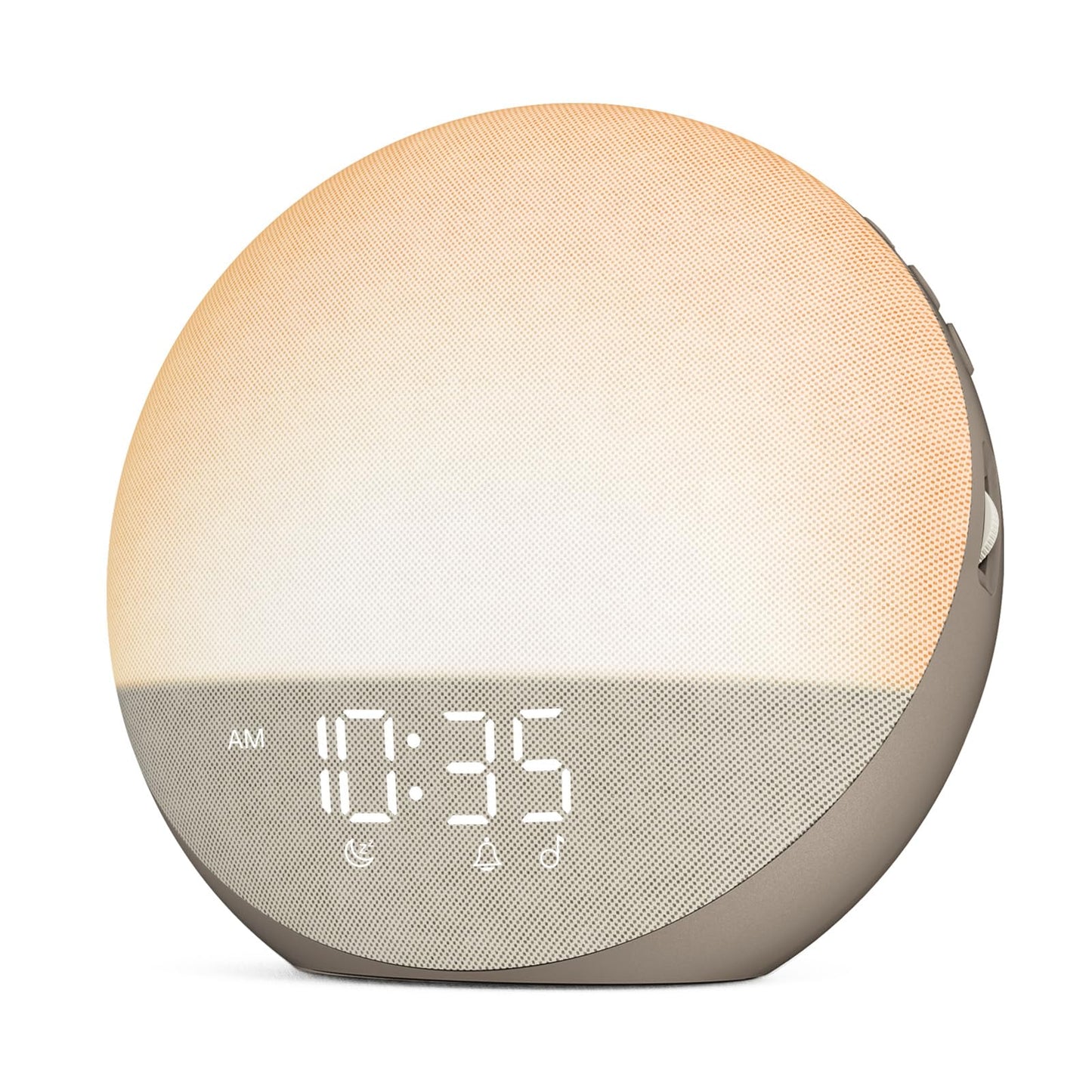 Odokee Sunrise Alarm Clock White Noise Machine: Natural Wake Up Light - Dimmable Clock with Bluetooth Speaker for Bedroom - 25 Sleep Sounds for Baby Adults Kids Cocoa